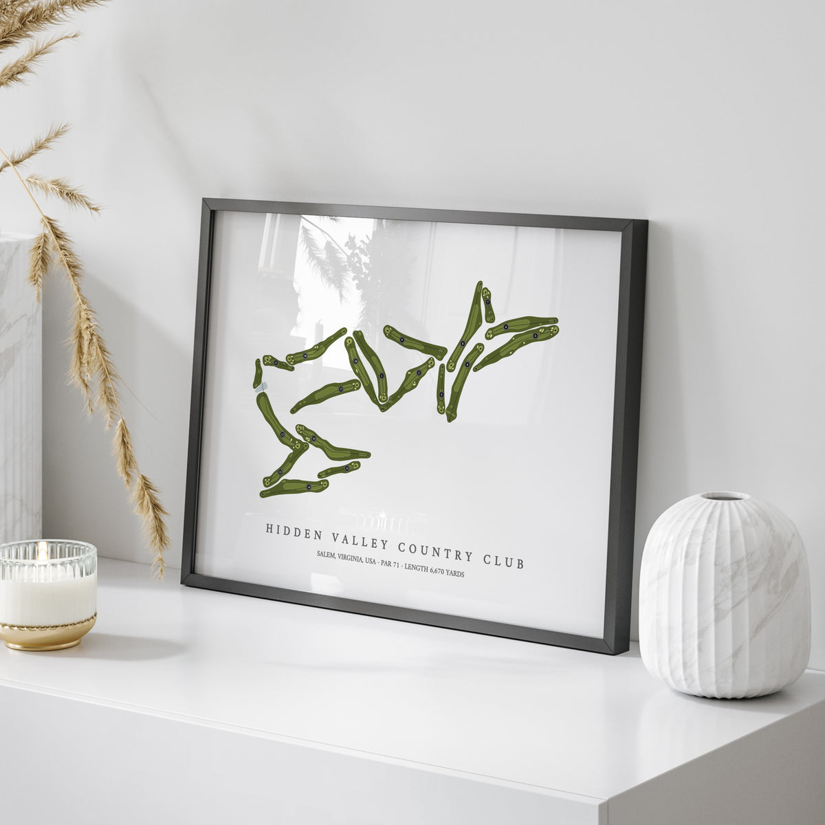 Hidden Valley Country Club | Golf Course Map | On Table 
