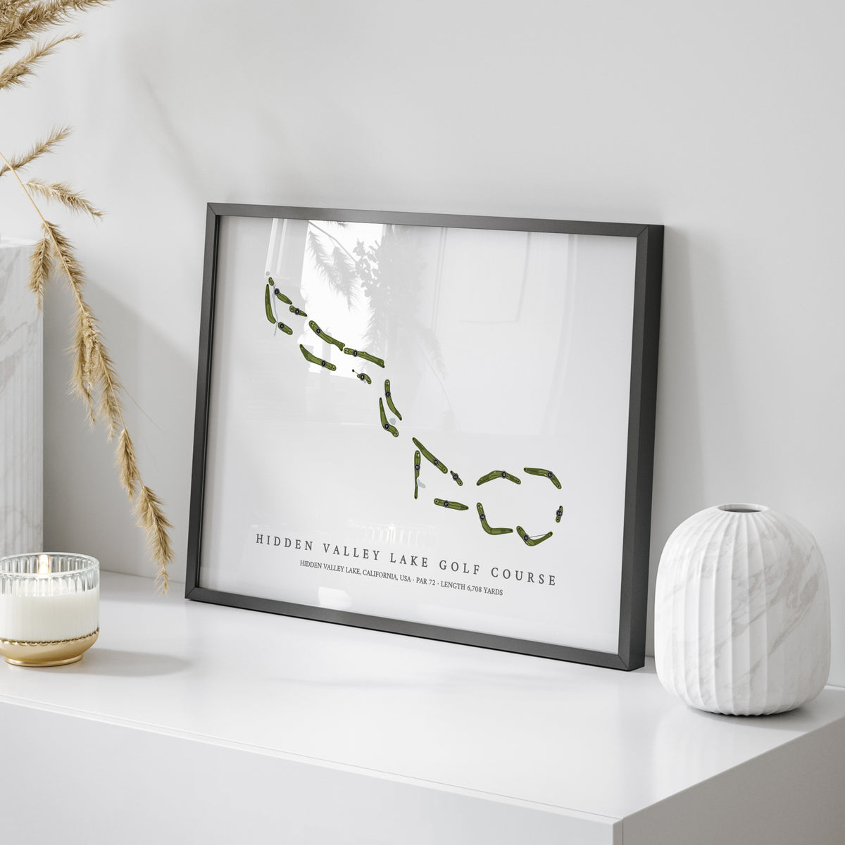 Hidden Valley Lake Golf Course | Golf Course Map | On Table