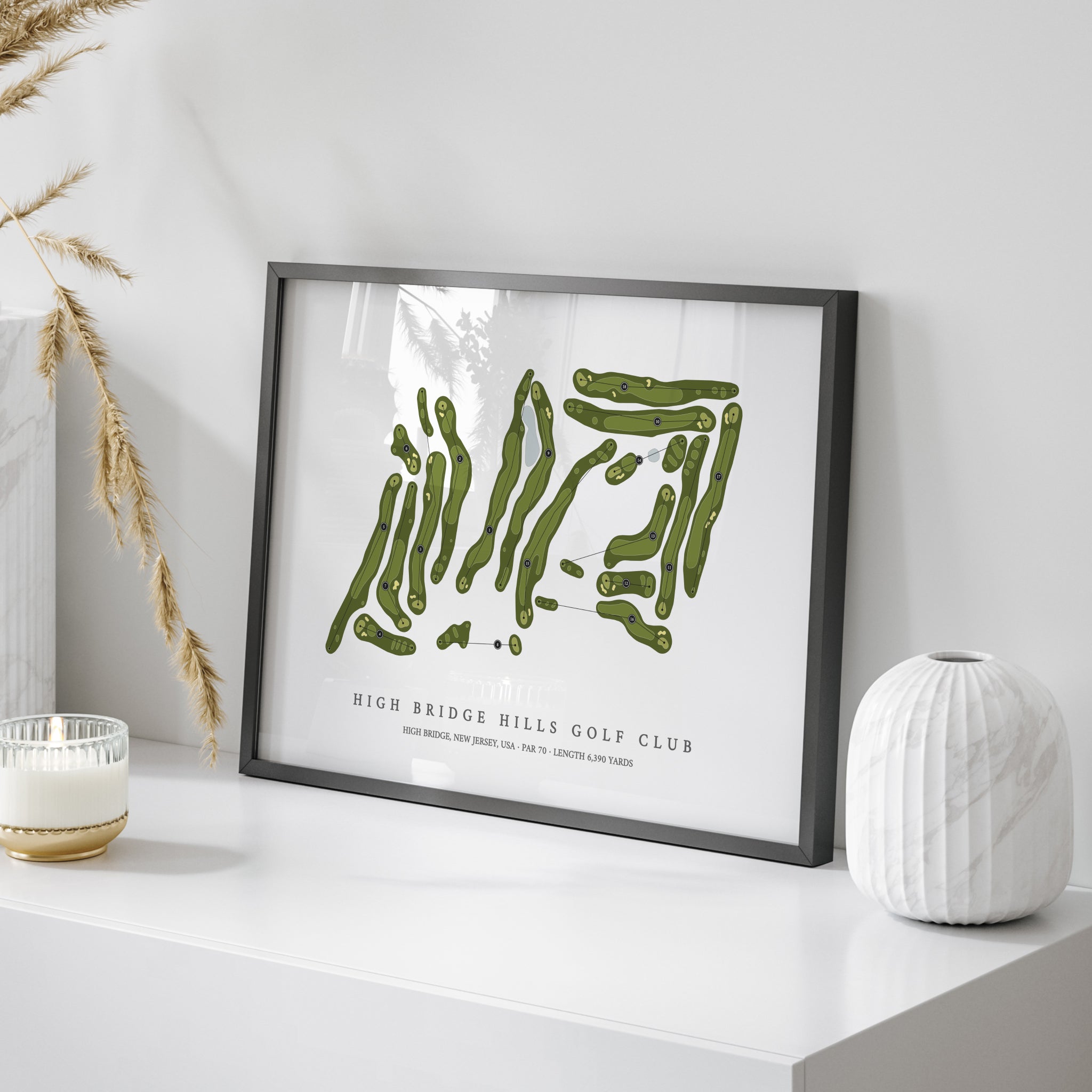 High Bridge Hills Golf Club | Golf Course Map | On Table 