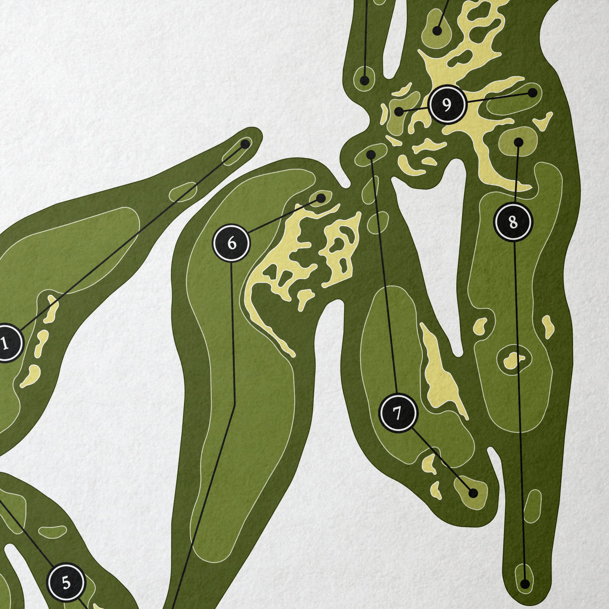 High Grove Golf & Country Club | Golf Course Map | Close Up 