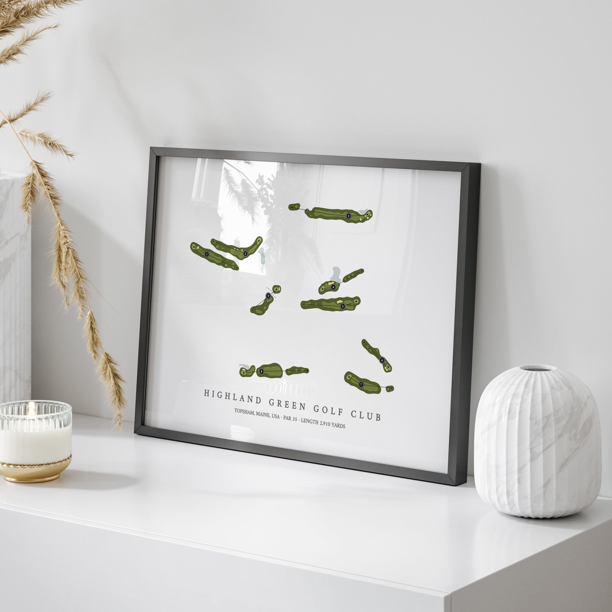 Highland Green Golf Club | Golf Course Map | On Table 