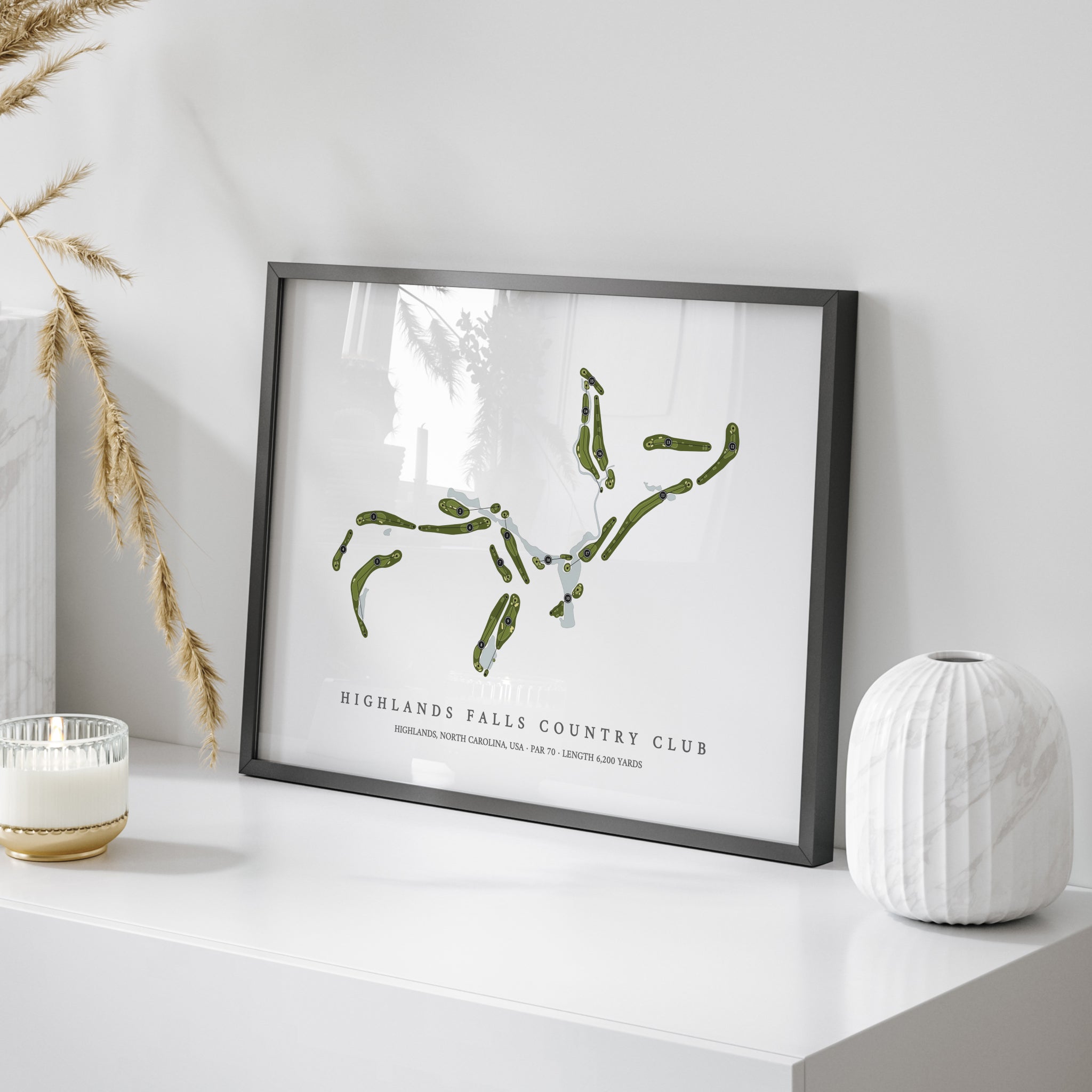 Highlands Falls Country Club | Golf Course Map | On Table 