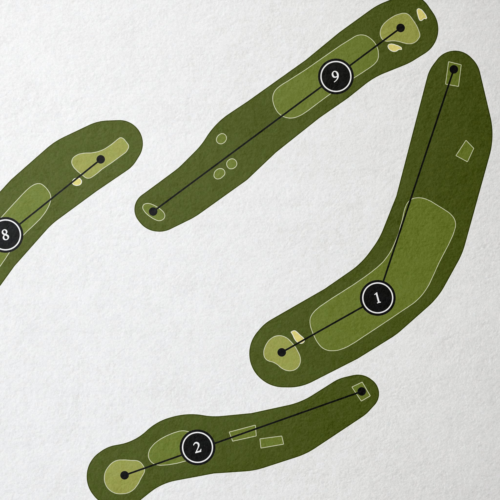 Highlands Golf Club | Golf Course Map | Close Up 