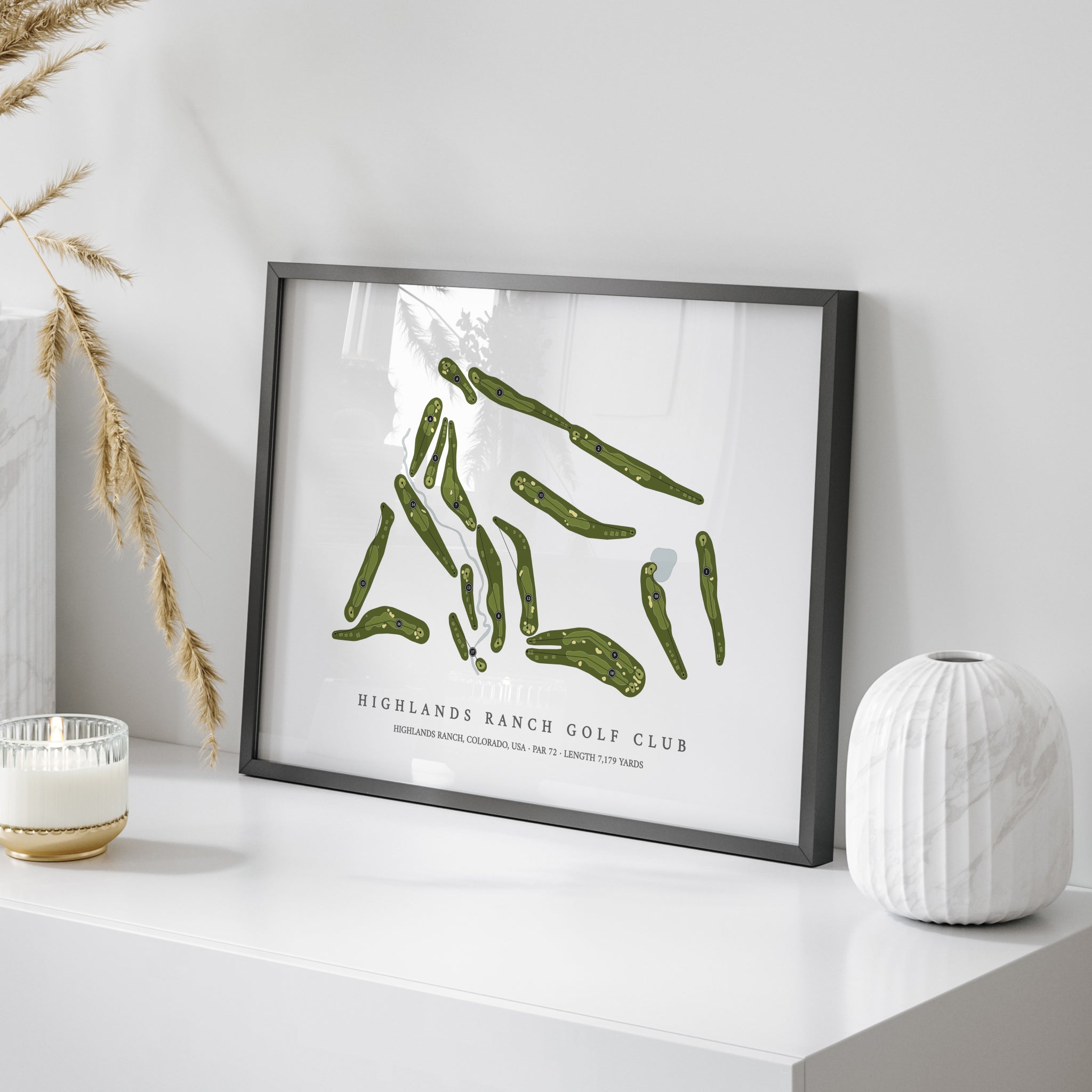 Highlands Ranch Golf Club | Golf Course Map | On Table