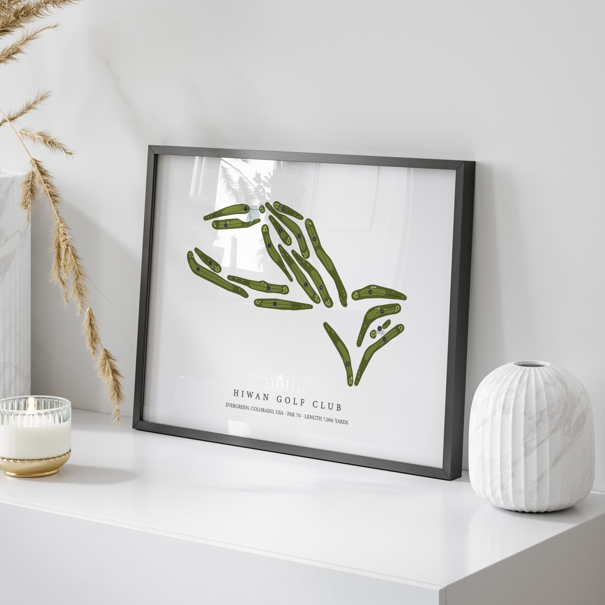 Hiwan Golf Club | Golf Course Map | On Table 