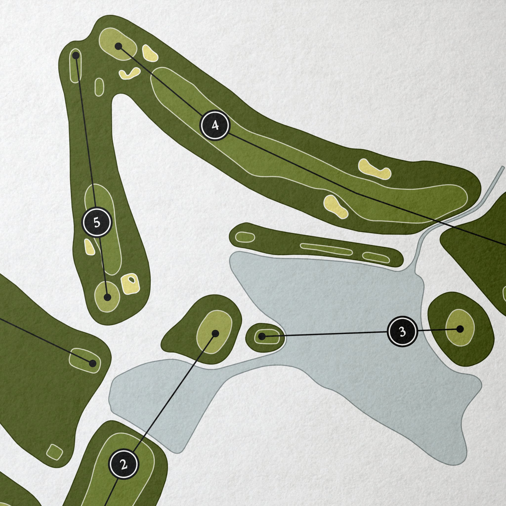 Holiday Ranch Golf Club | Golf Course Map | Close Up 
