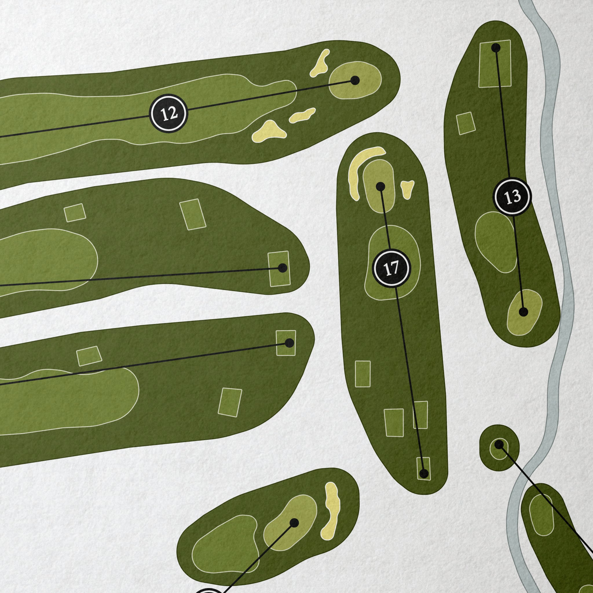Honeybrook Golf Club | Golf Course Map | Close+Up 