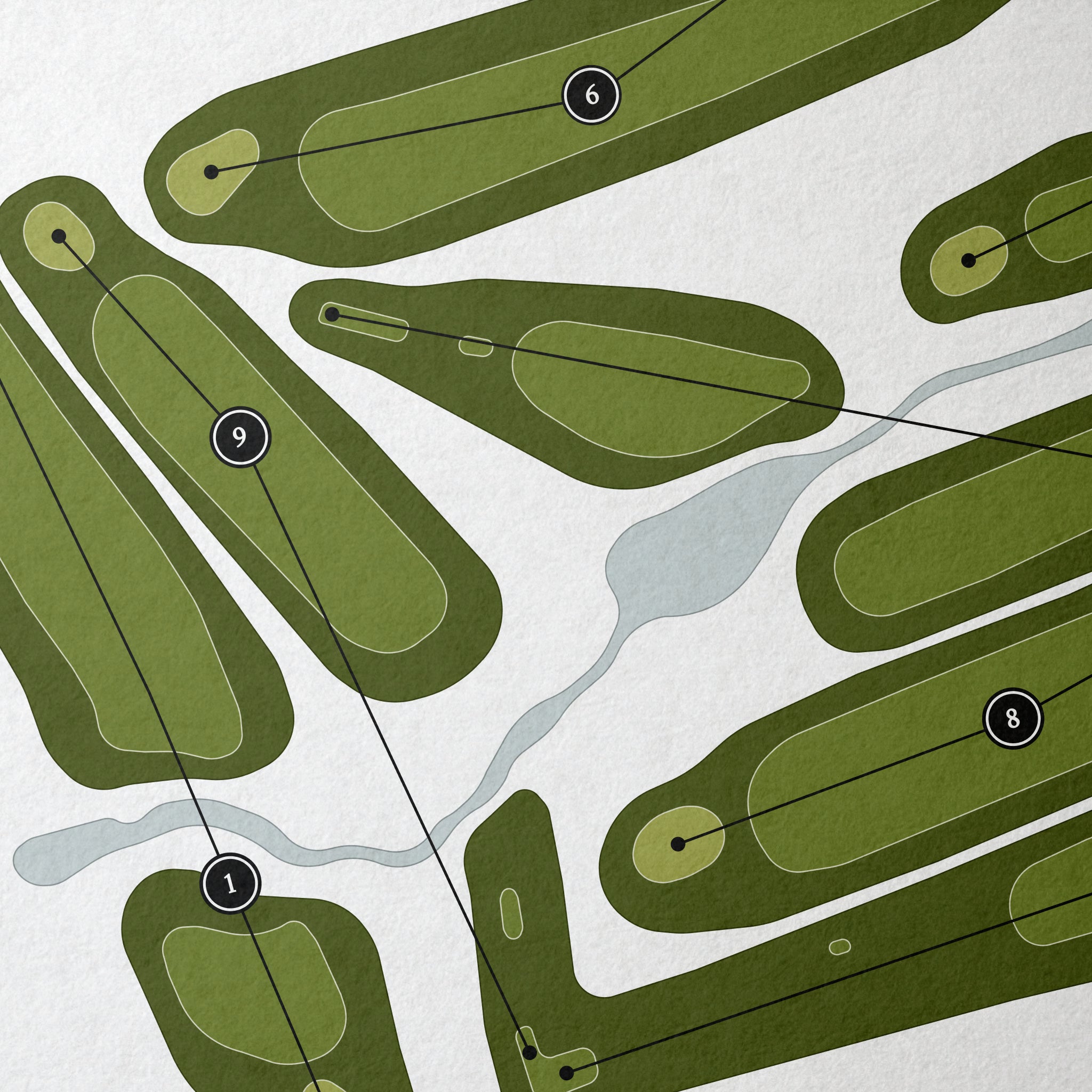 Hope Golf Club | Golf Course Map | Close Up 