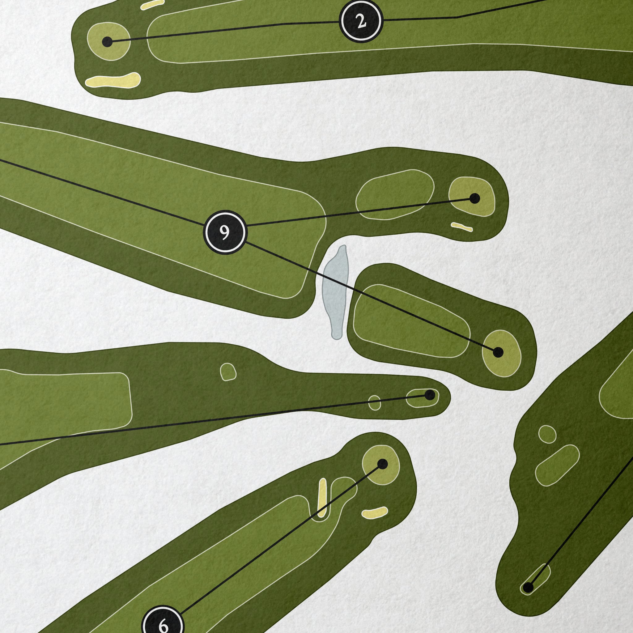 Houlton Community Golf Course | Golf Course Print | Close Up