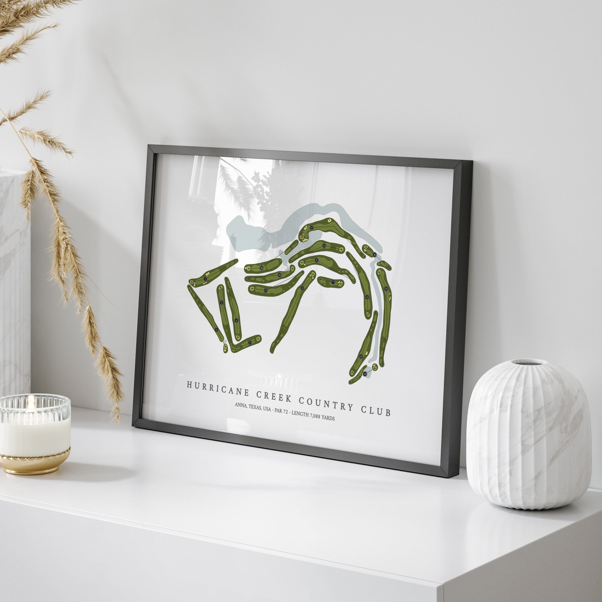 Hurricane Creek Country Club | Golf Course Map | On Table 