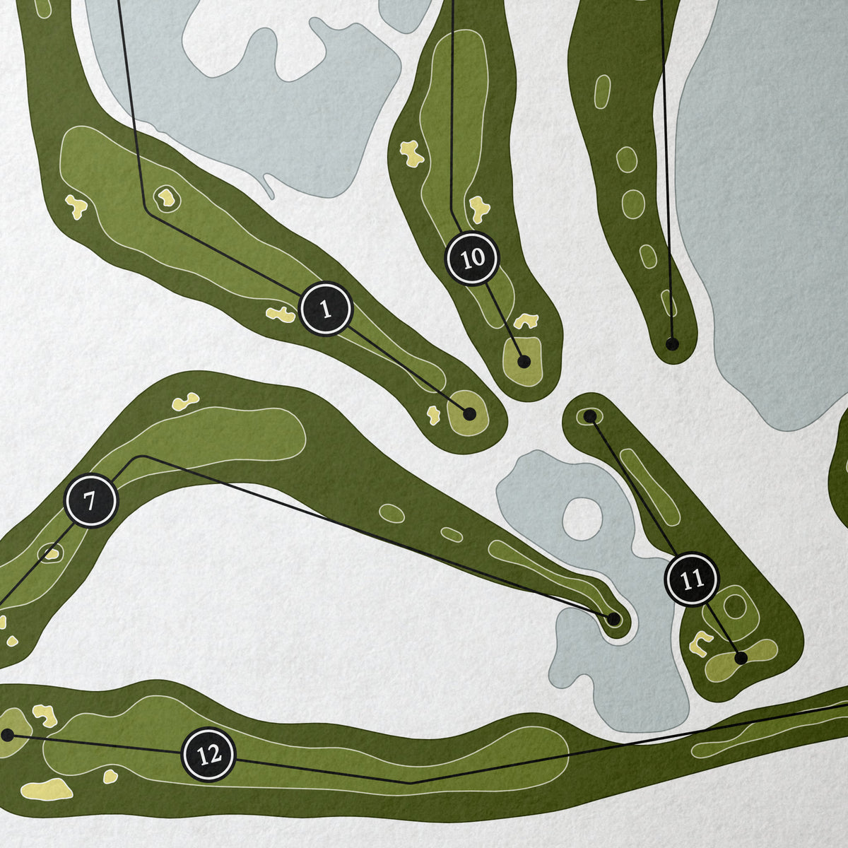 Ibis Landing Golf & Country Club | Golf Course Map | Close Up