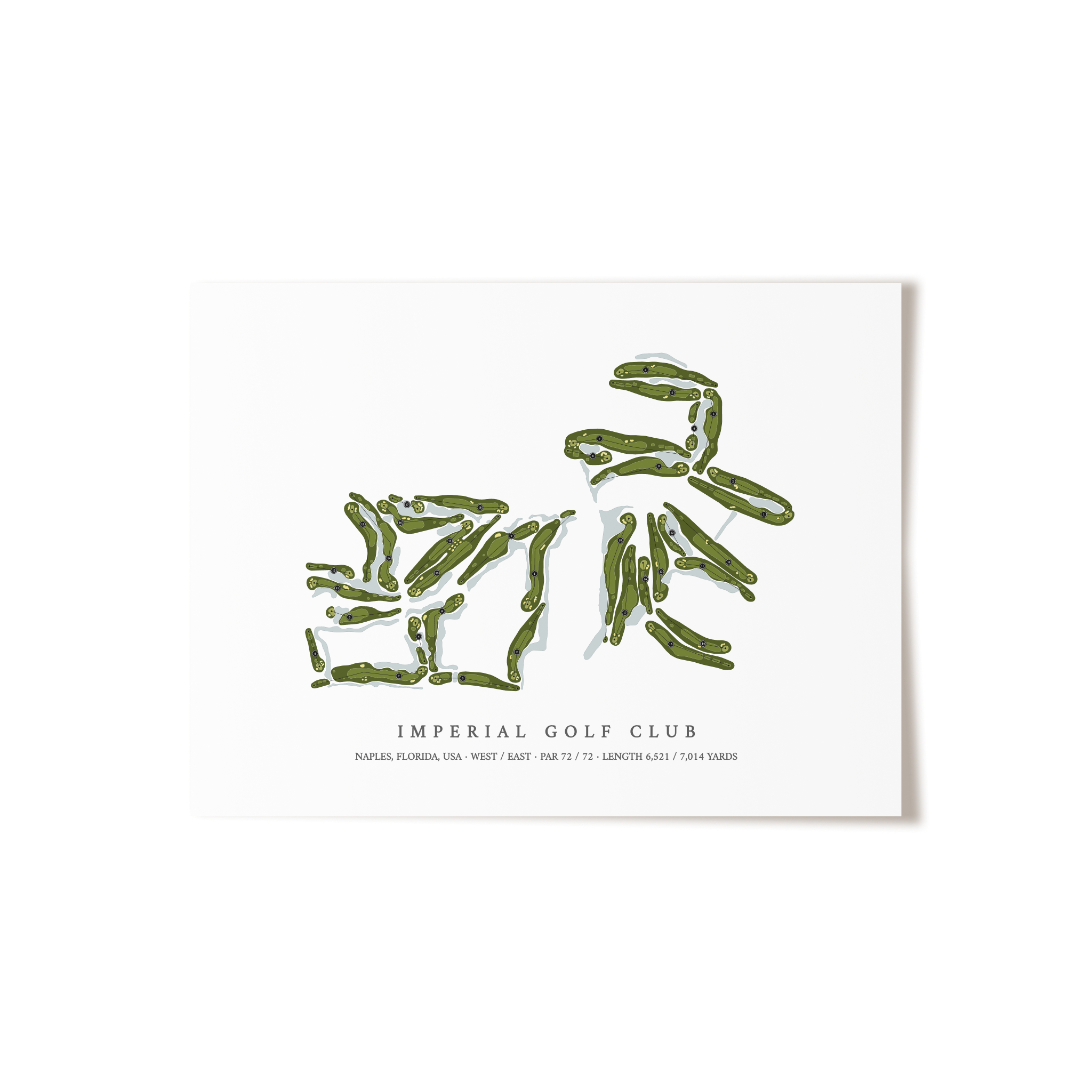 Imperial Golf Club | Golf Course Print | Unframed