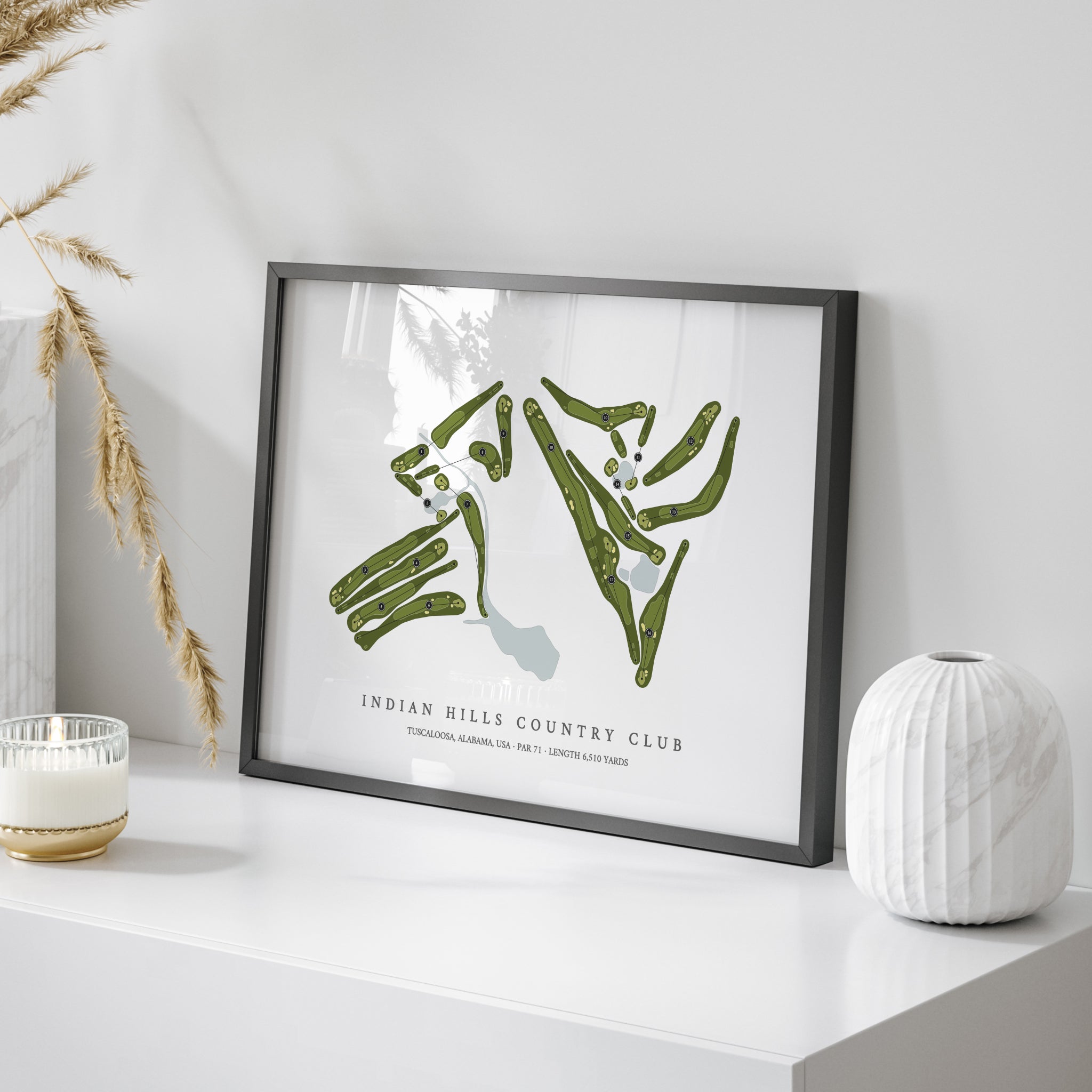 Indian Hills Country Club | Golf Course Map | On Table 