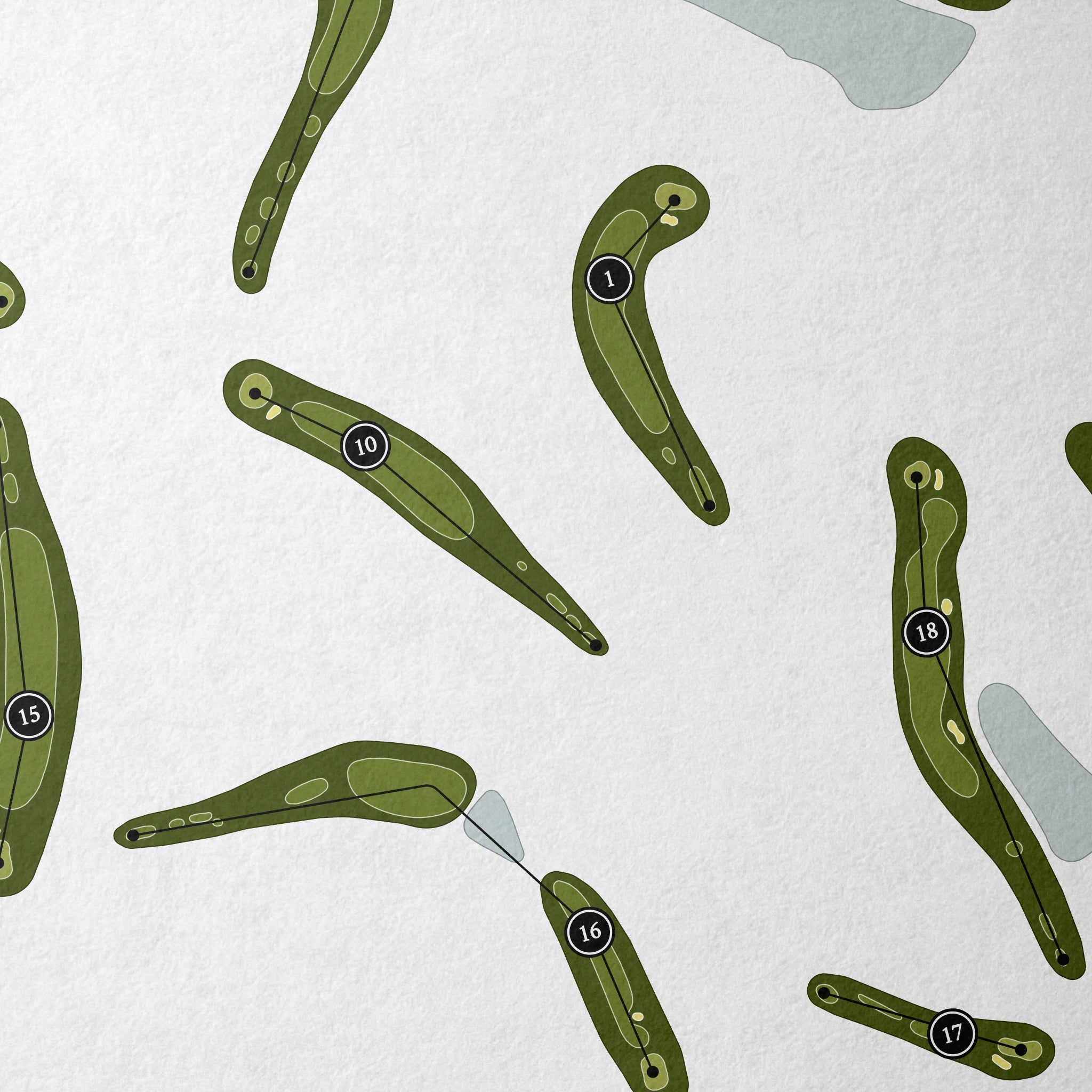 Indian Hills Golf Resort | Golf Course Map | Close Up