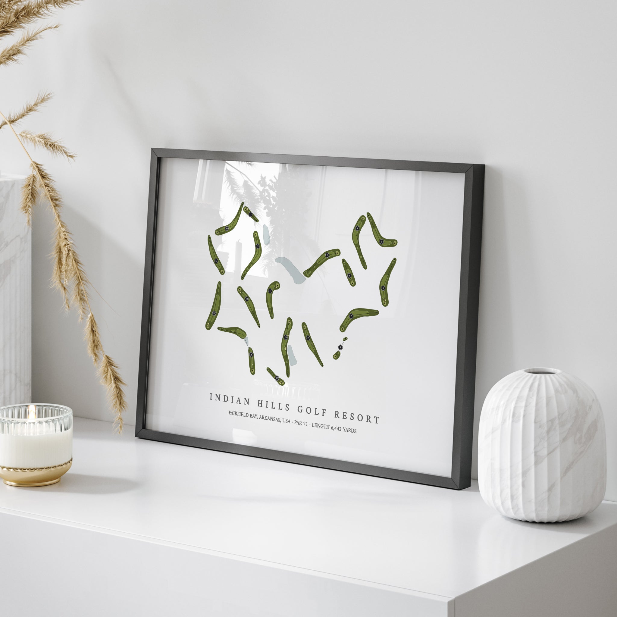 Indian Hills Golf Resort | Golf Course Map | On Table