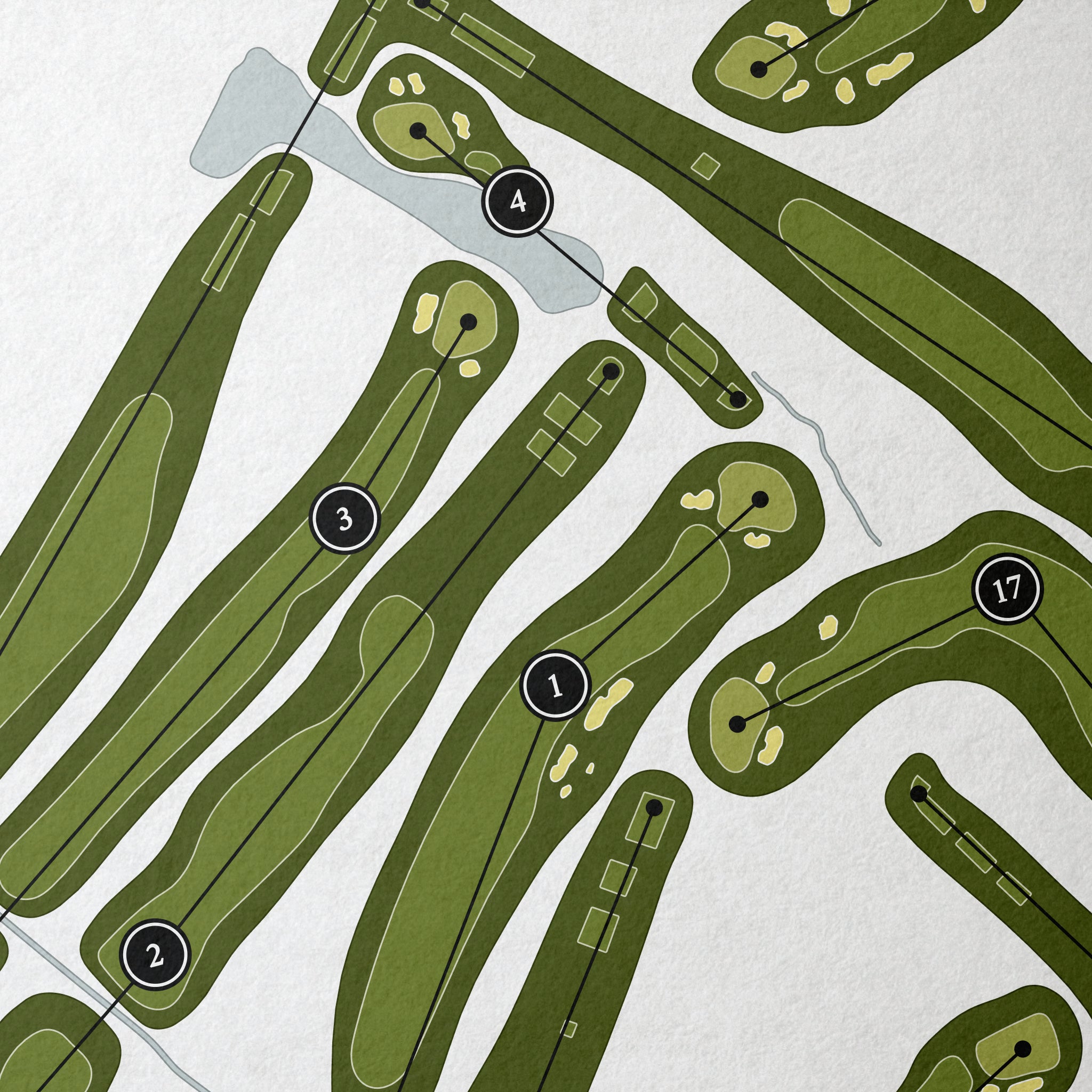 Innis Arden Golf Club | Golf Course Map | Close Up 