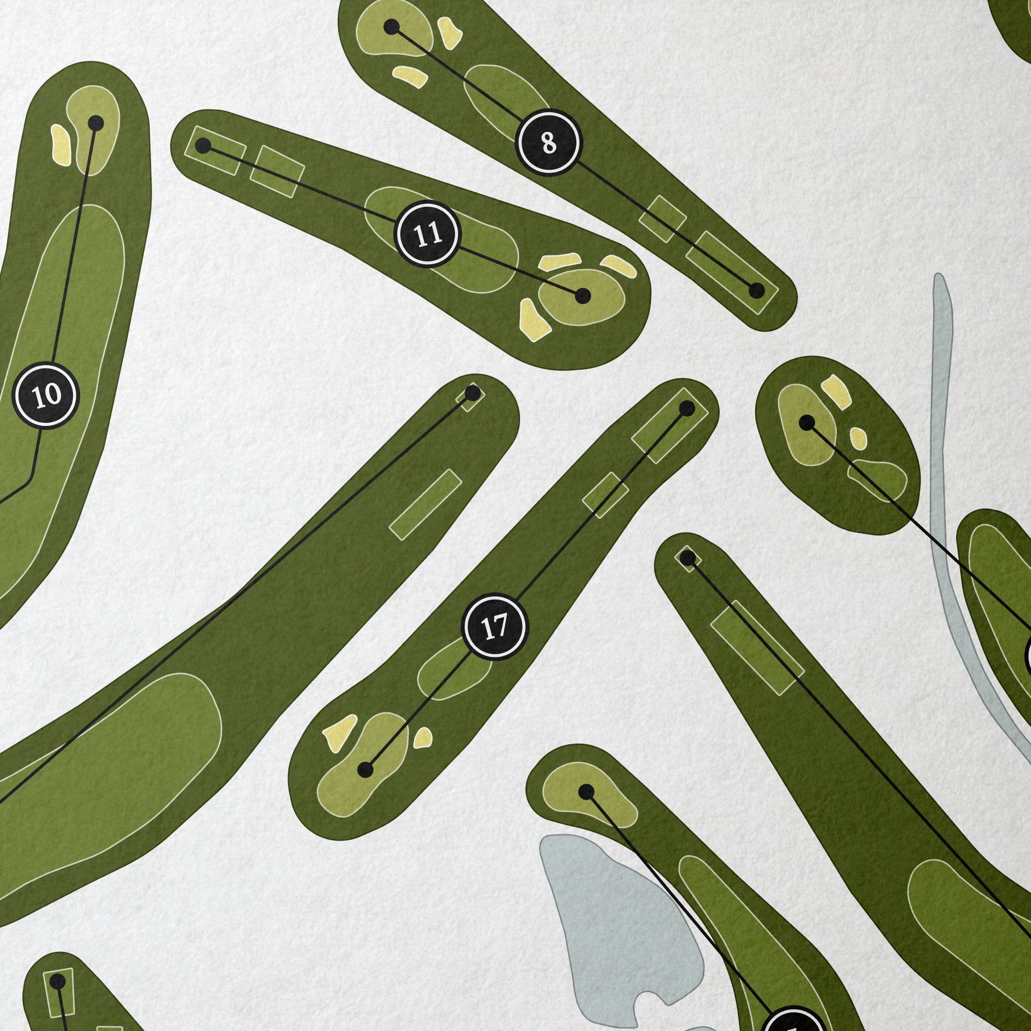 International Country Club | Golf Course Print | Close Up