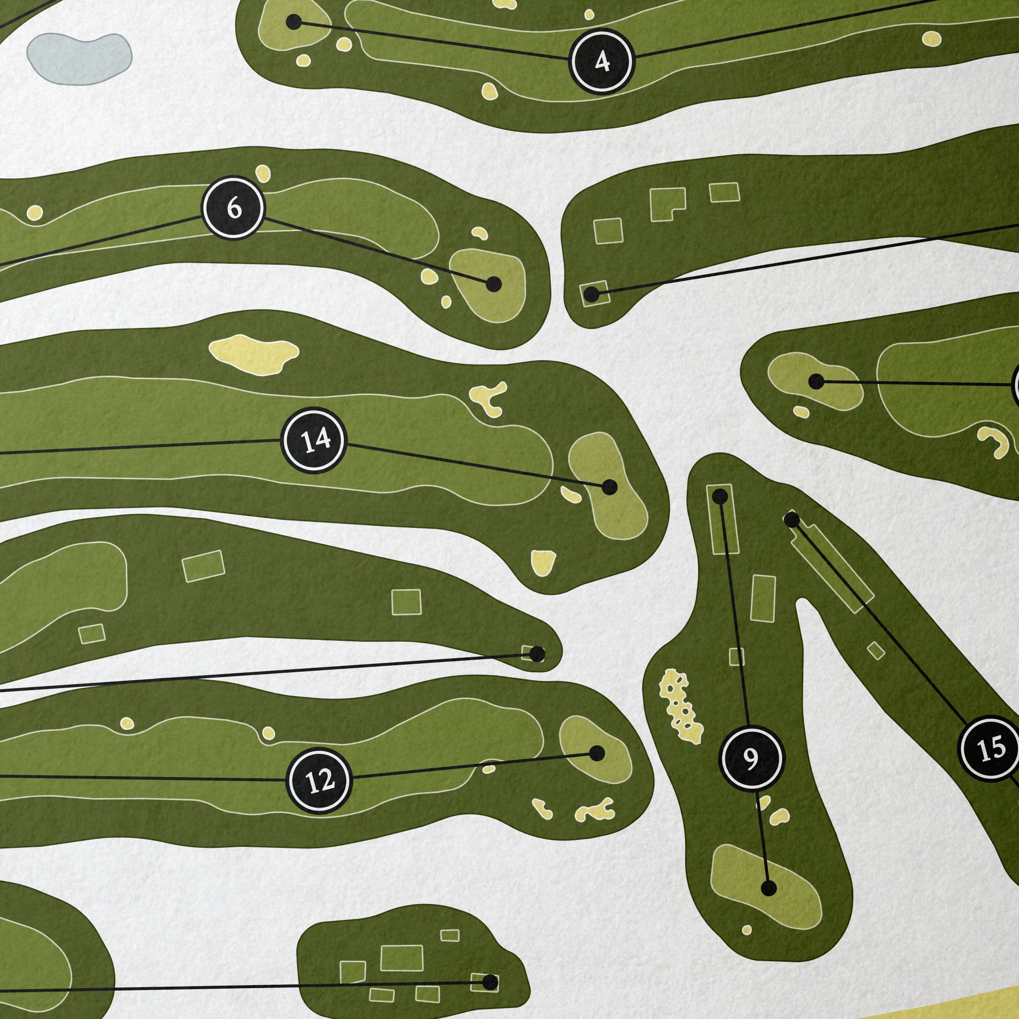 Jameson Golf Links | Golf Course Map | Close Up 