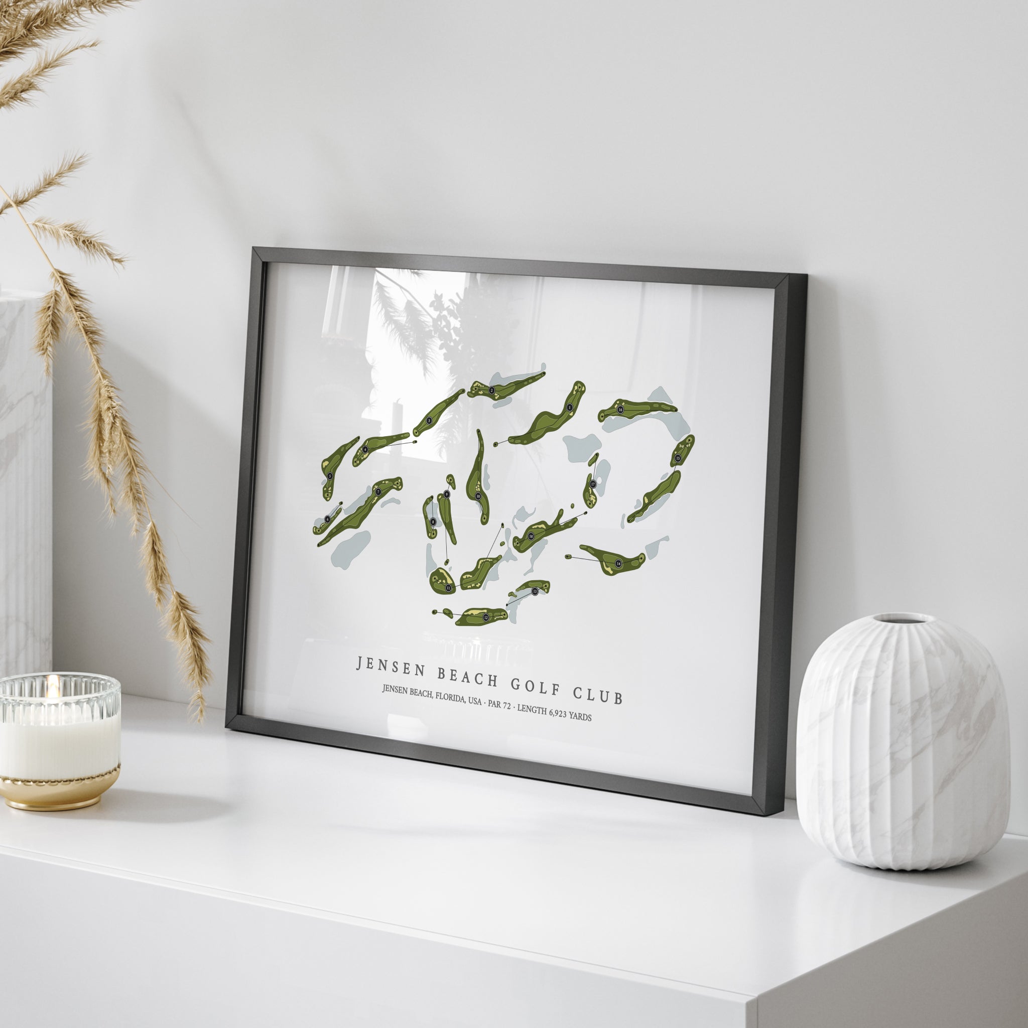 Jensen Beach Golf Club | Golf Course Map | On+Table 