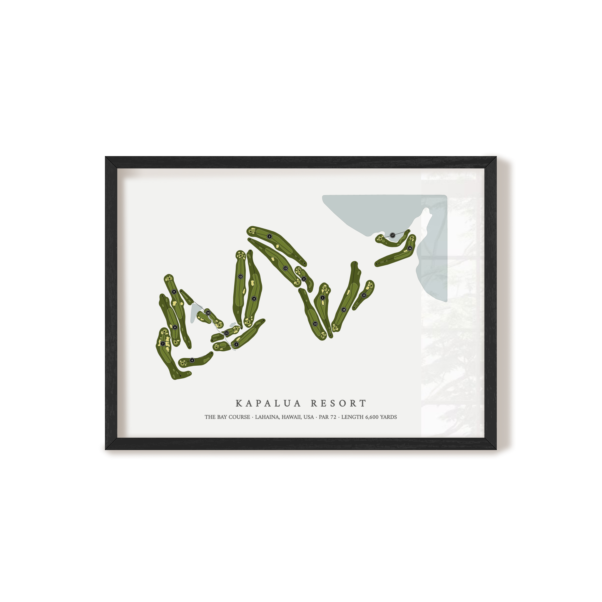 Kapalua Resort - The Bay Course | Golf Course Print | Black+Frame 