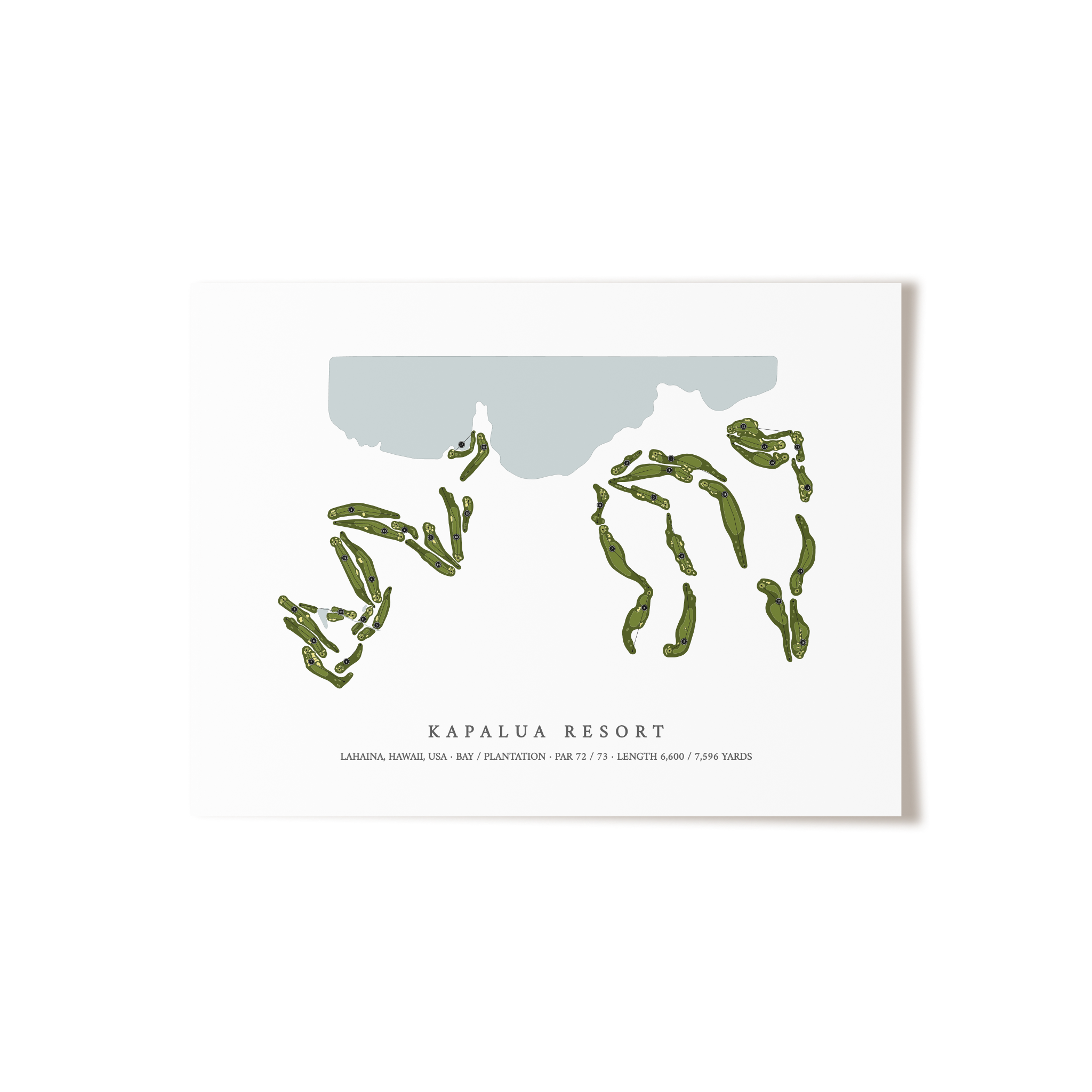 Kapalua Resort  | Golf Course Print | Unframed 
