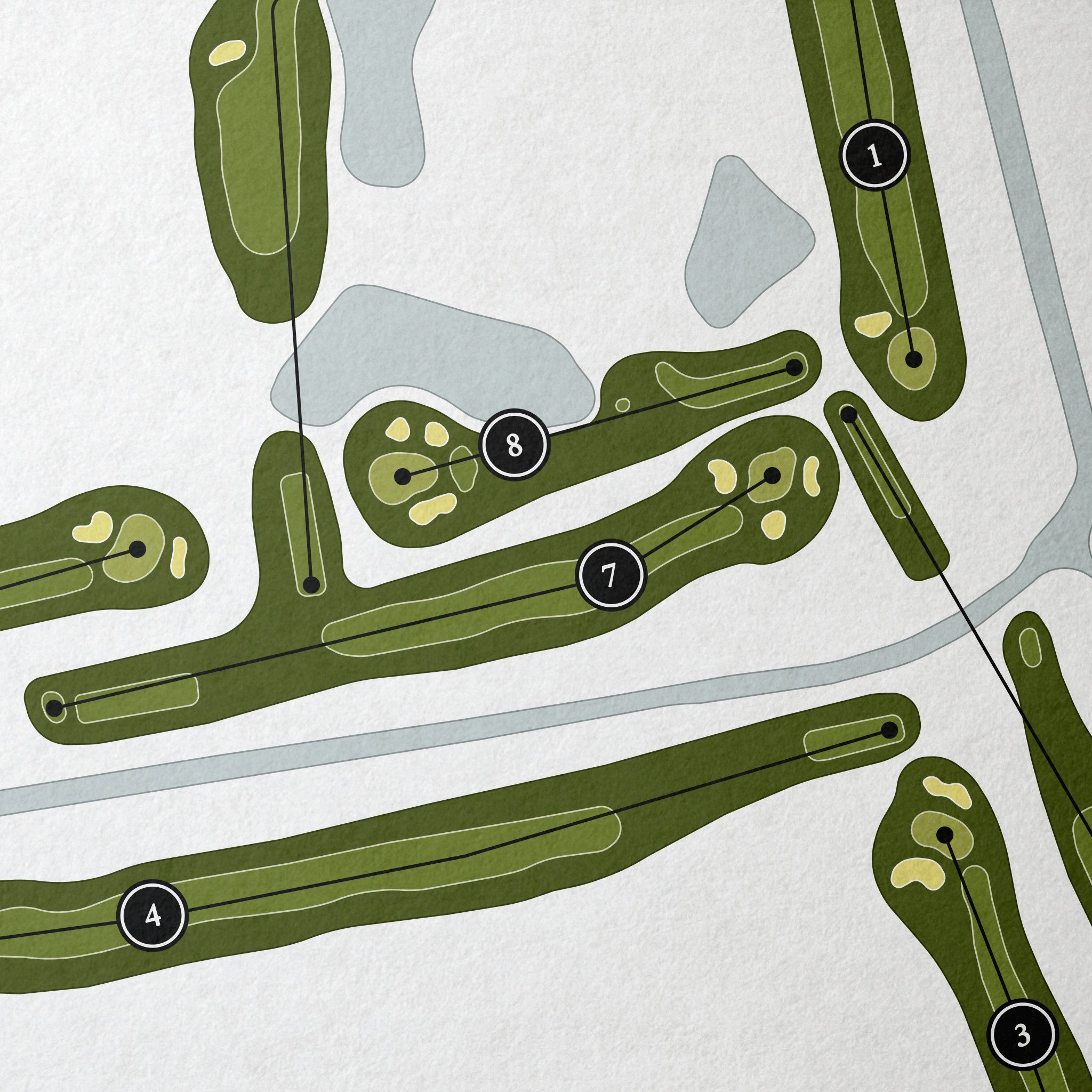 Ken McDonald Golf Course | Golf Course Map | Close Up