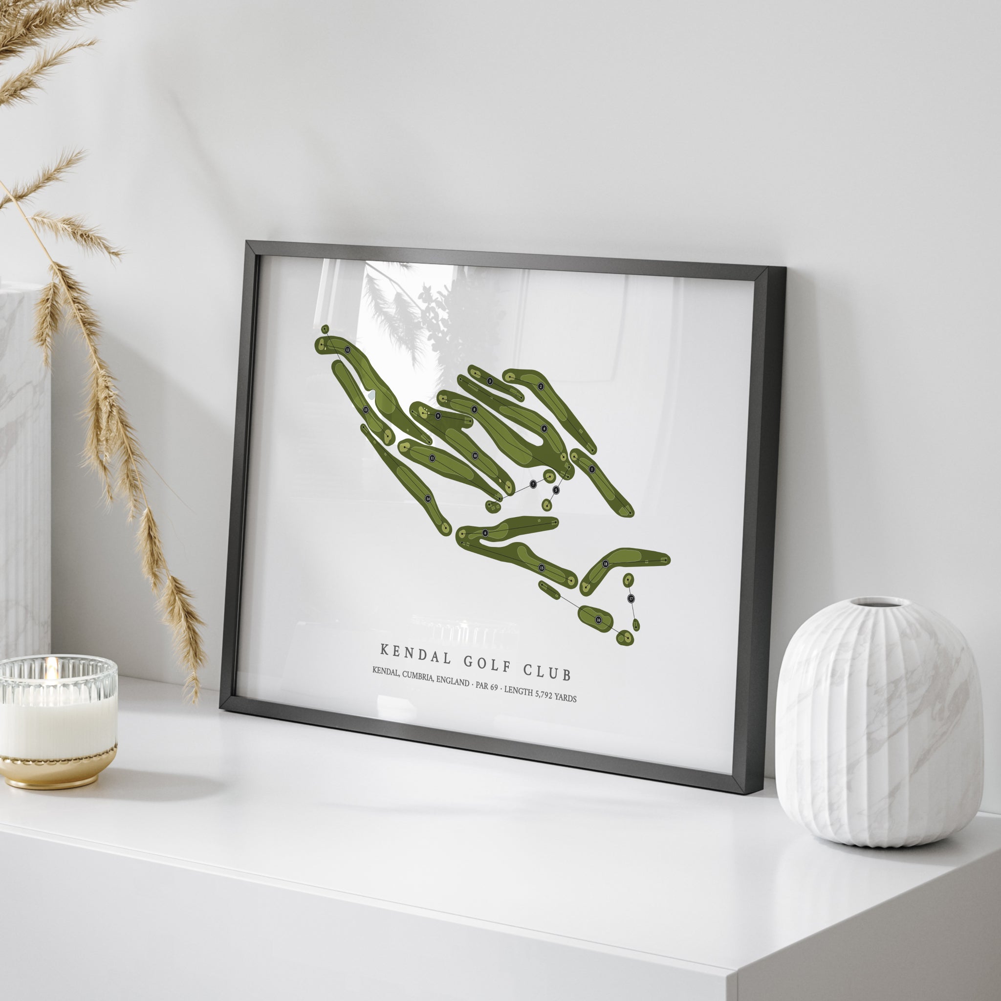 Kendal Golf Club | Golf Course Map | On Table 