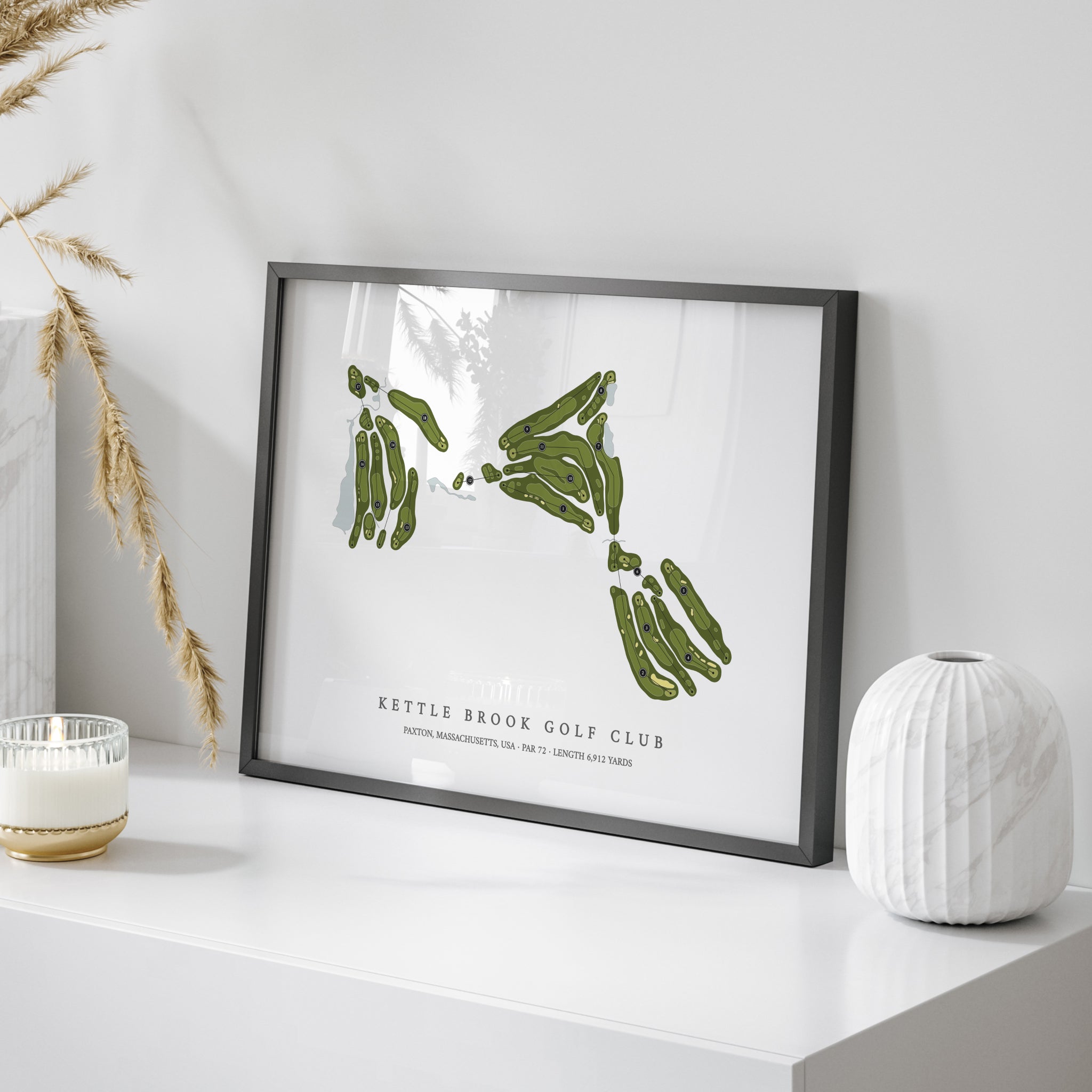 Kettle Brook Golf Club | Golf Course Map | On Table 