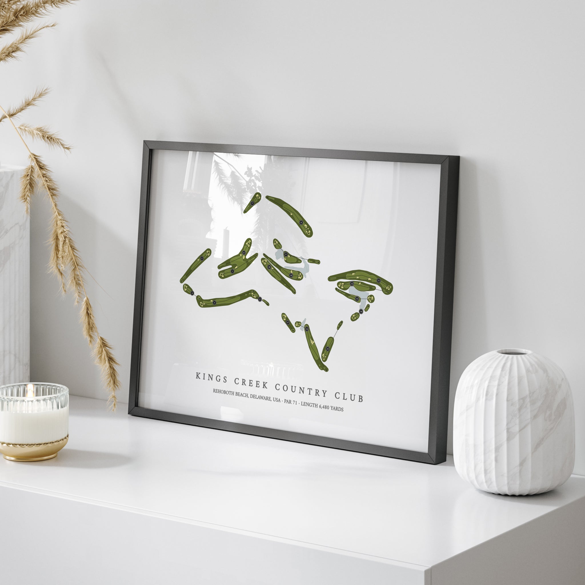 Kings Creek Country Club | Golf Course Map | On Table 