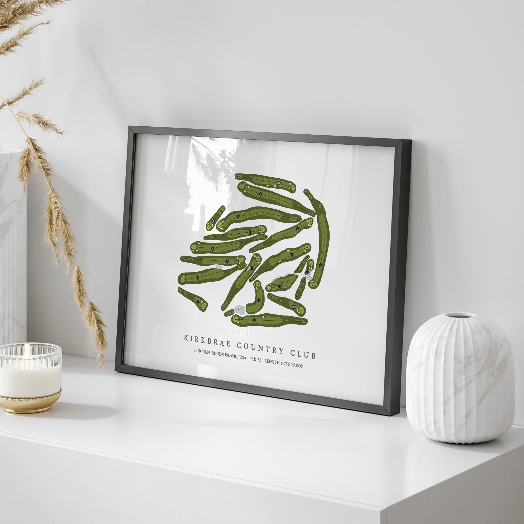 Kirkbrae Country Club | Golf Course Map | On Table 