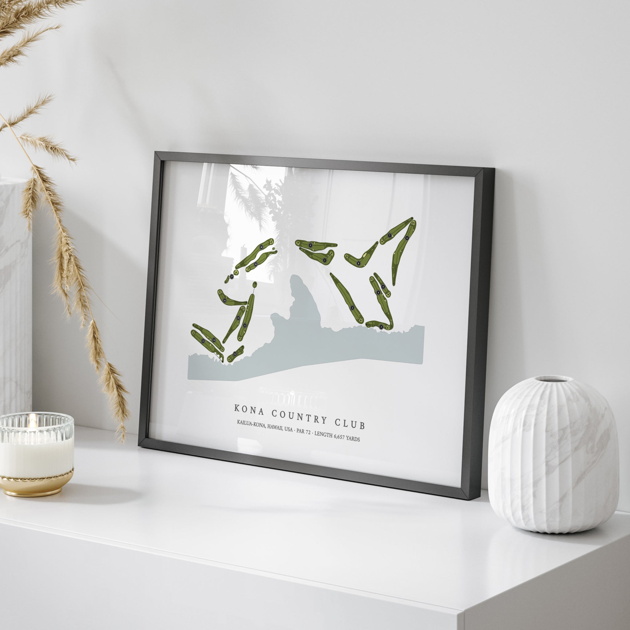 Kona Country Club | Golf Course Map | On Table 