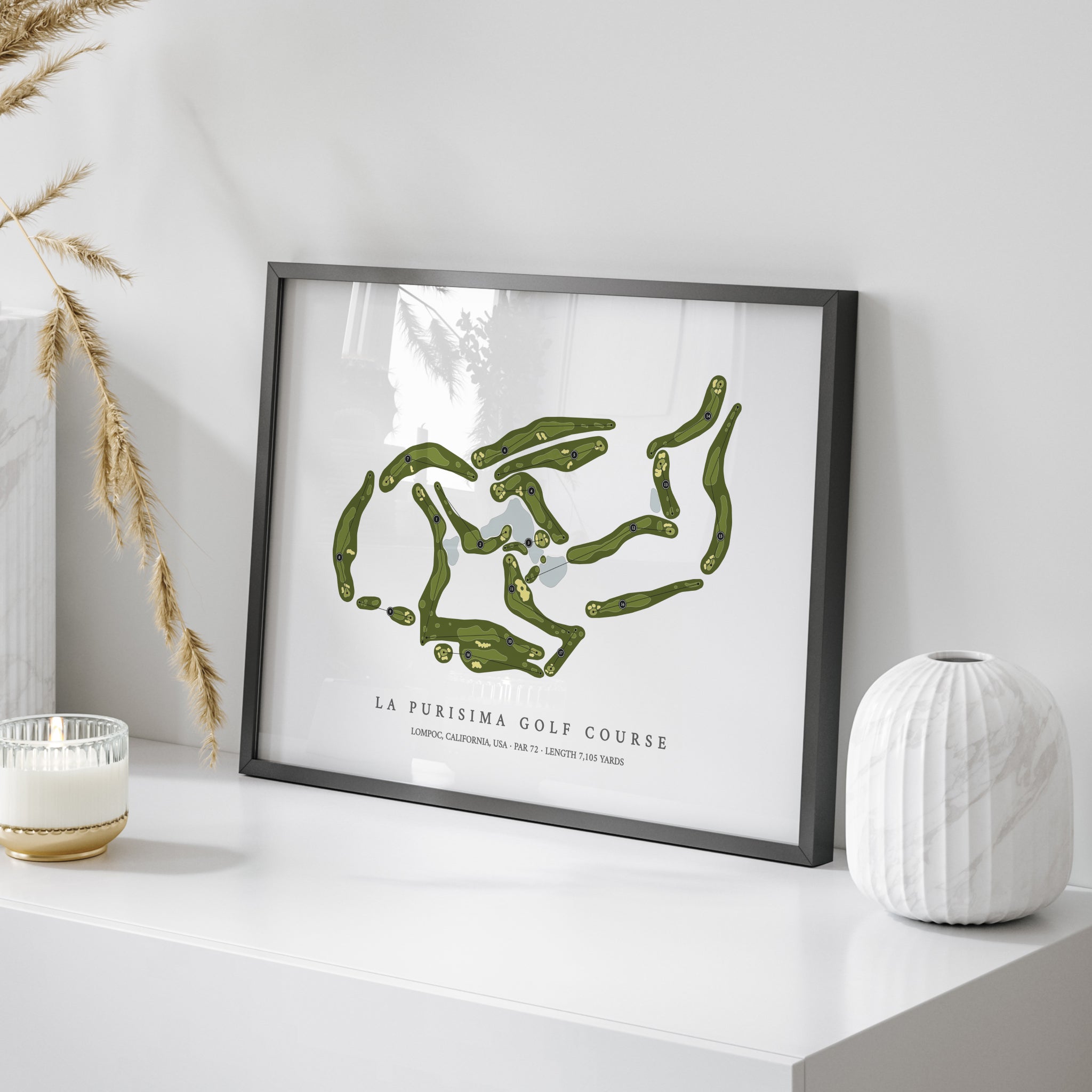 La Purisima Golf Course | Golf Course Map | On Table 