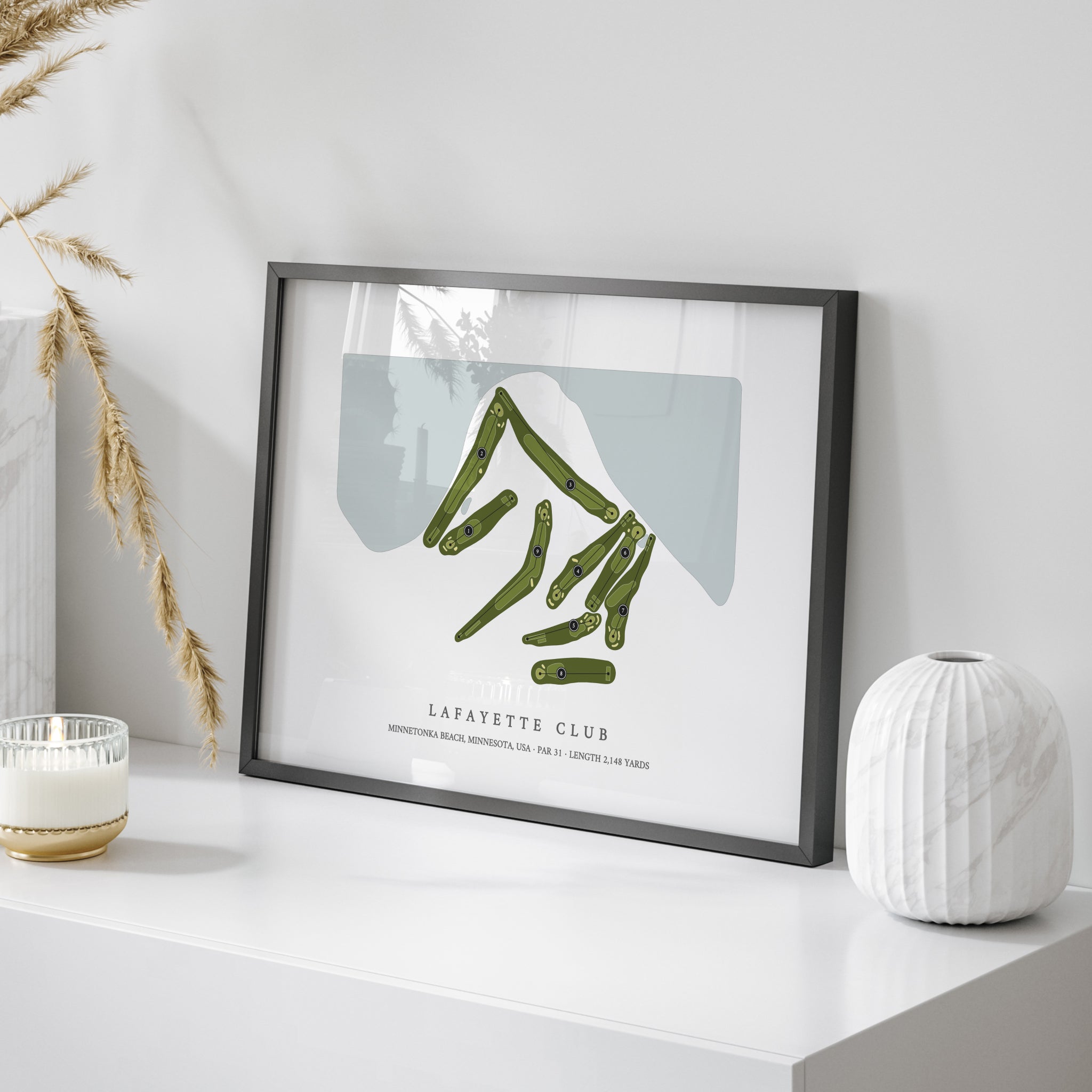 Lafayette Club | Golf Course Map | On Table 