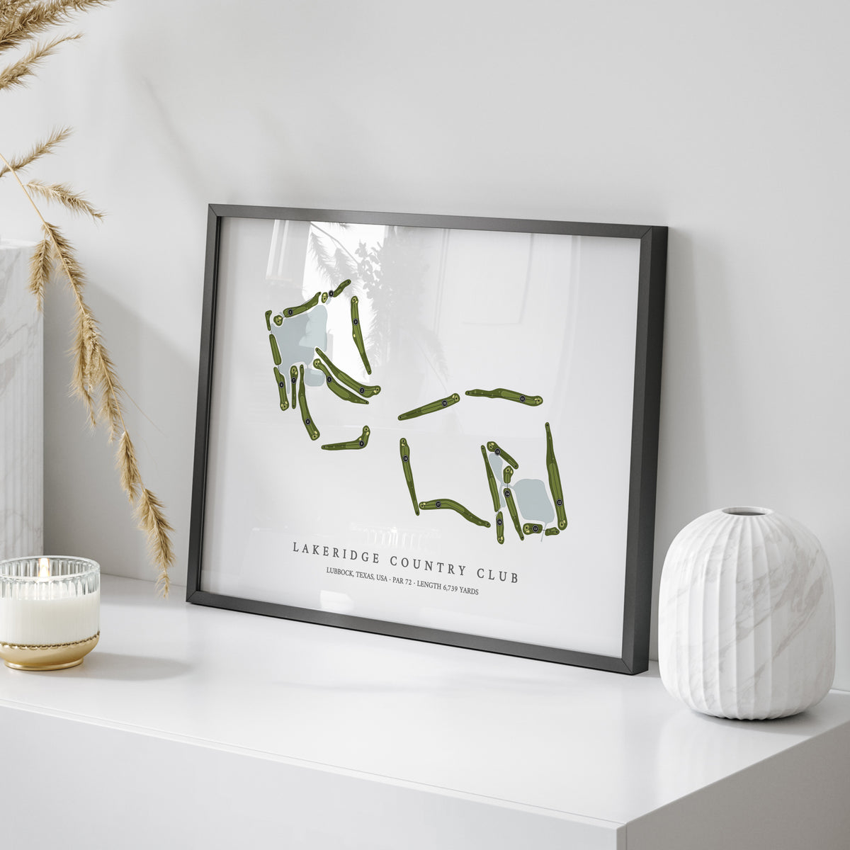 LakeRidge Country Club | Golf Course Map | On Table 