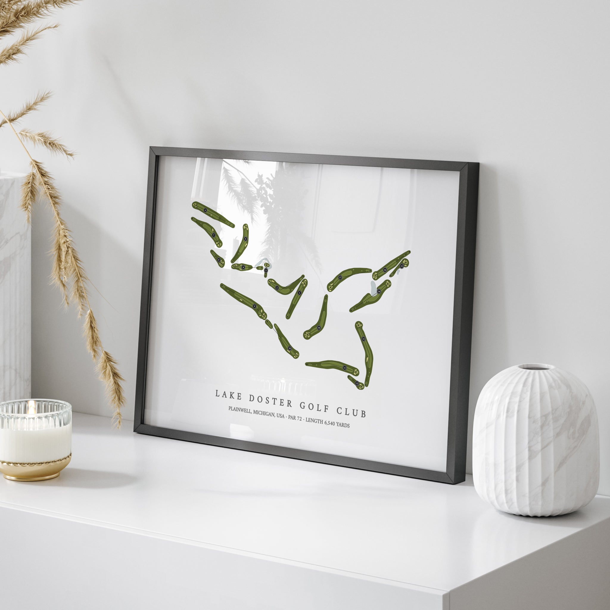 Lake Doster Golf Club | Golf Course Map | On Table 