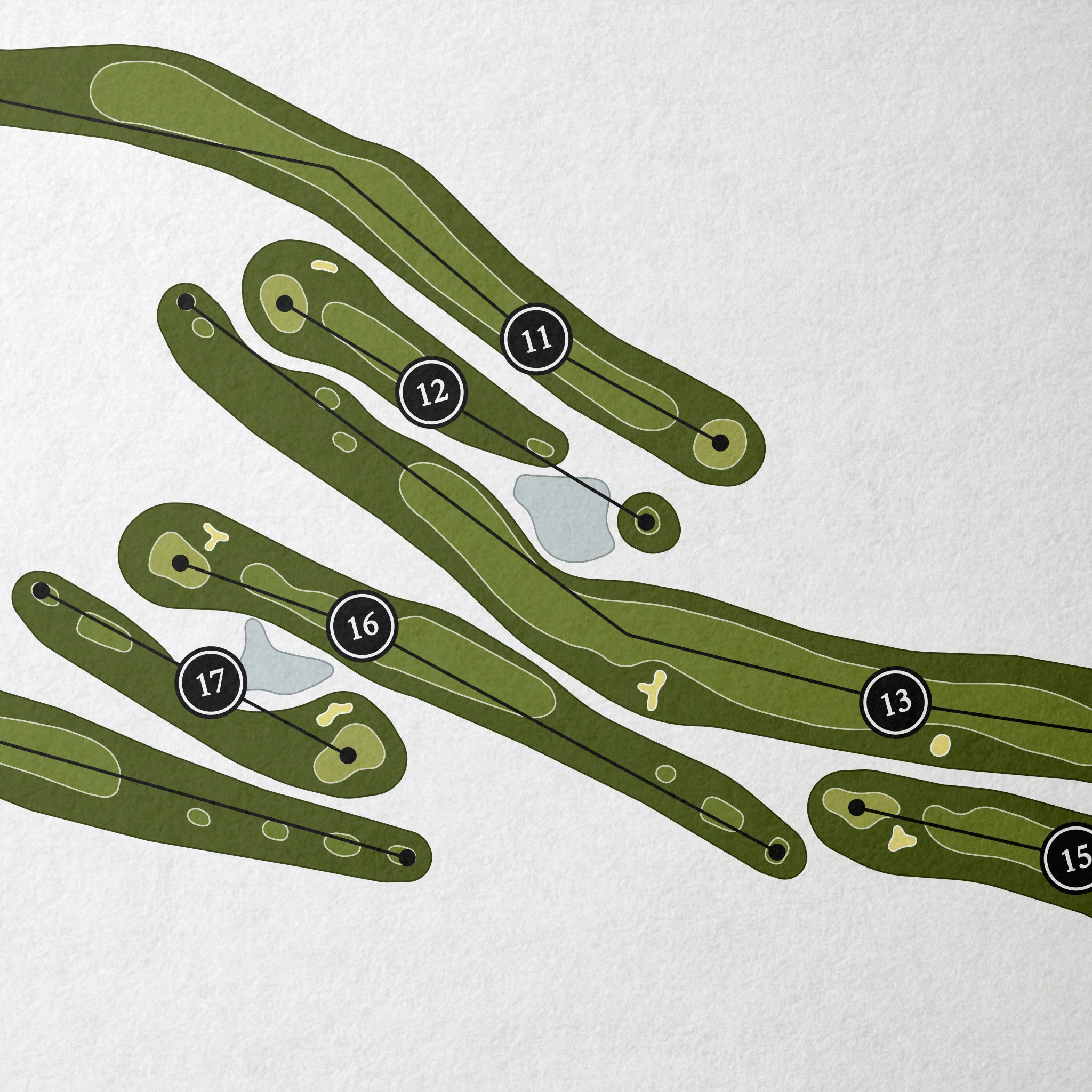Lake Miltona Golf Club | Golf Course Map | Close Up 