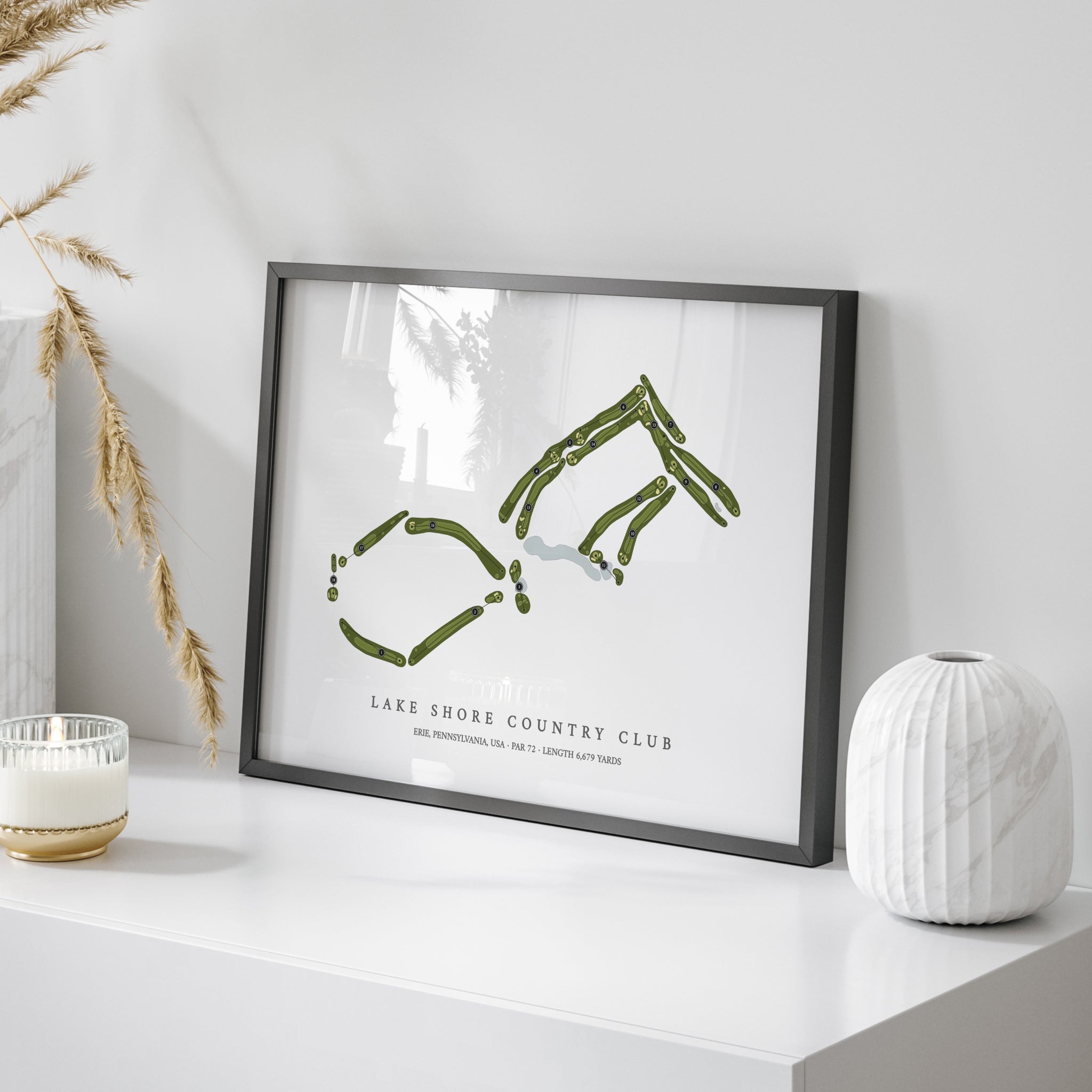 Lake Shore Country Club | Golf Course Map | On Table 