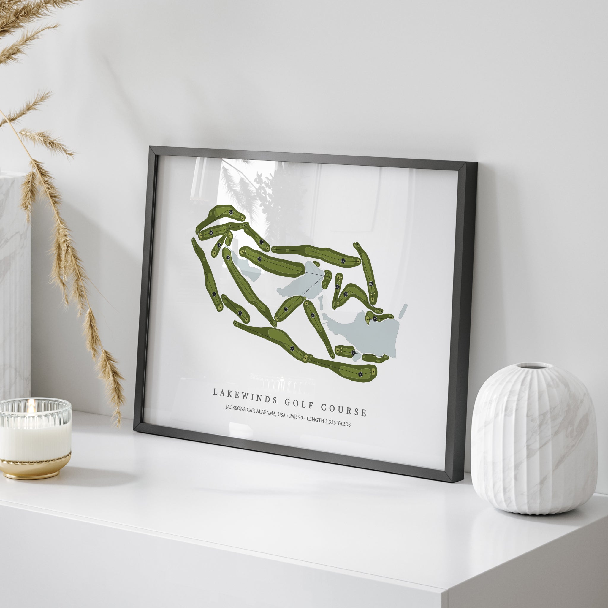 Lakewinds Golf Course | Golf Course Map | On+Table 