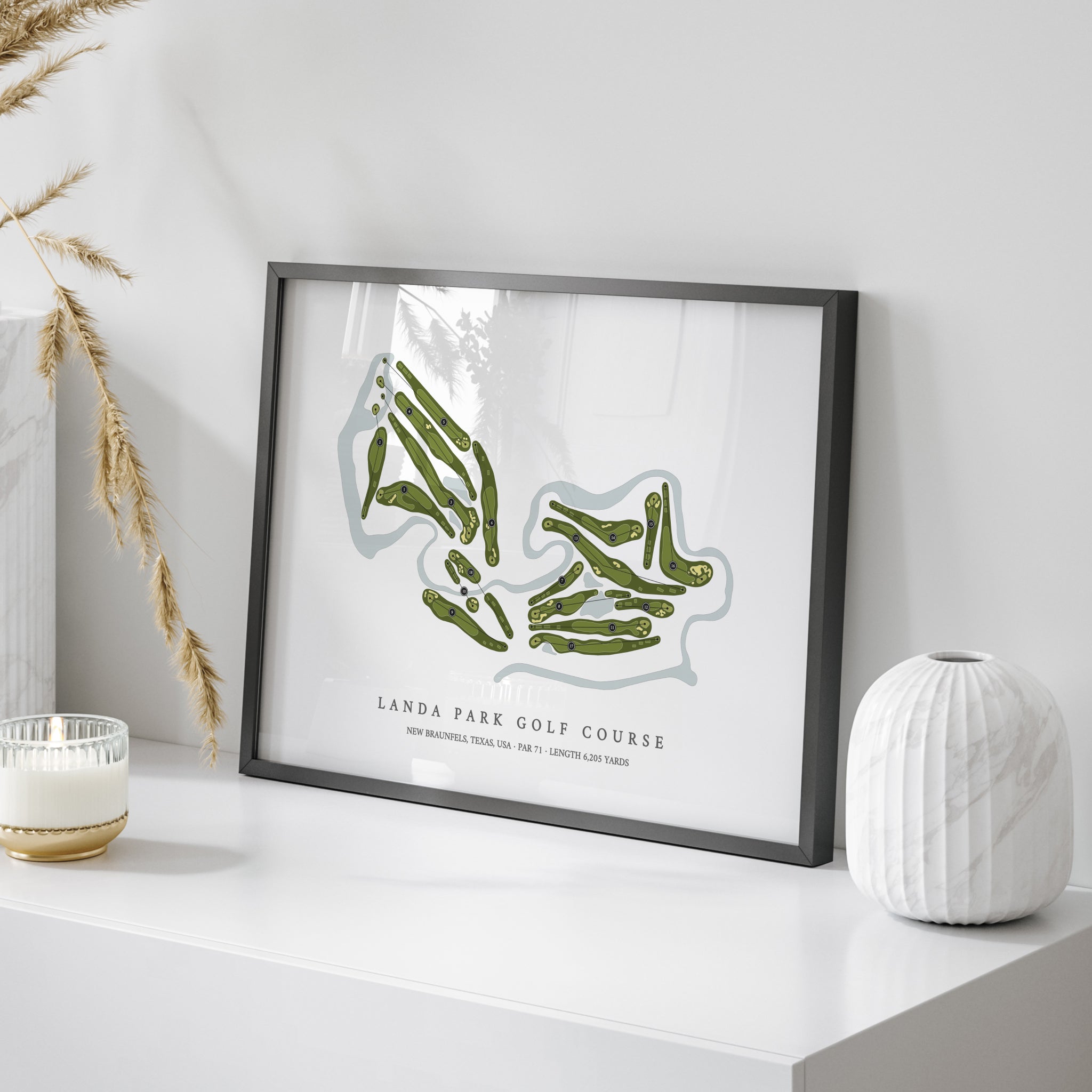 Landa Park Golf Course | Golf Course Map | On Table 
