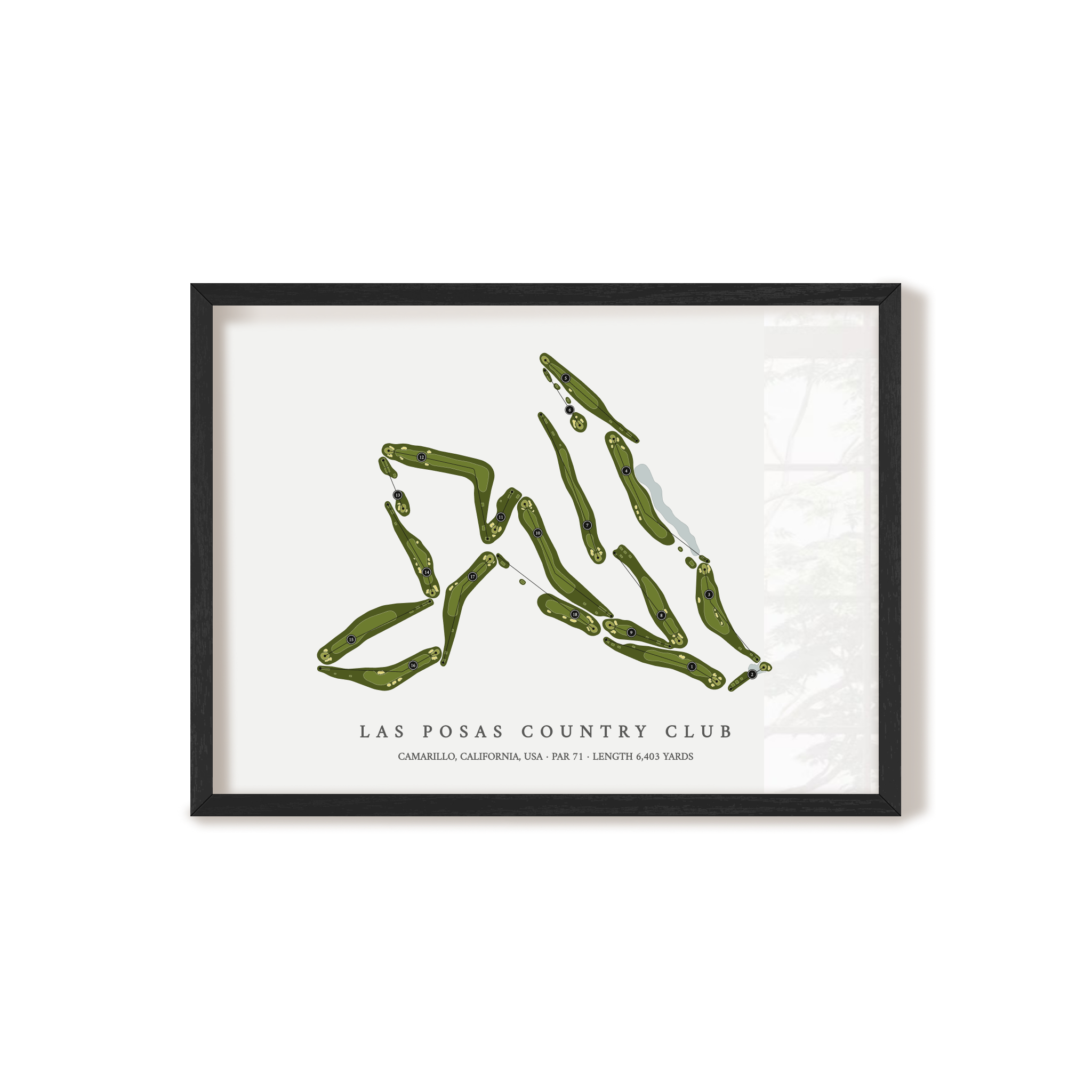 Las Posas Country Club | Golf Course Print | Black+Frame