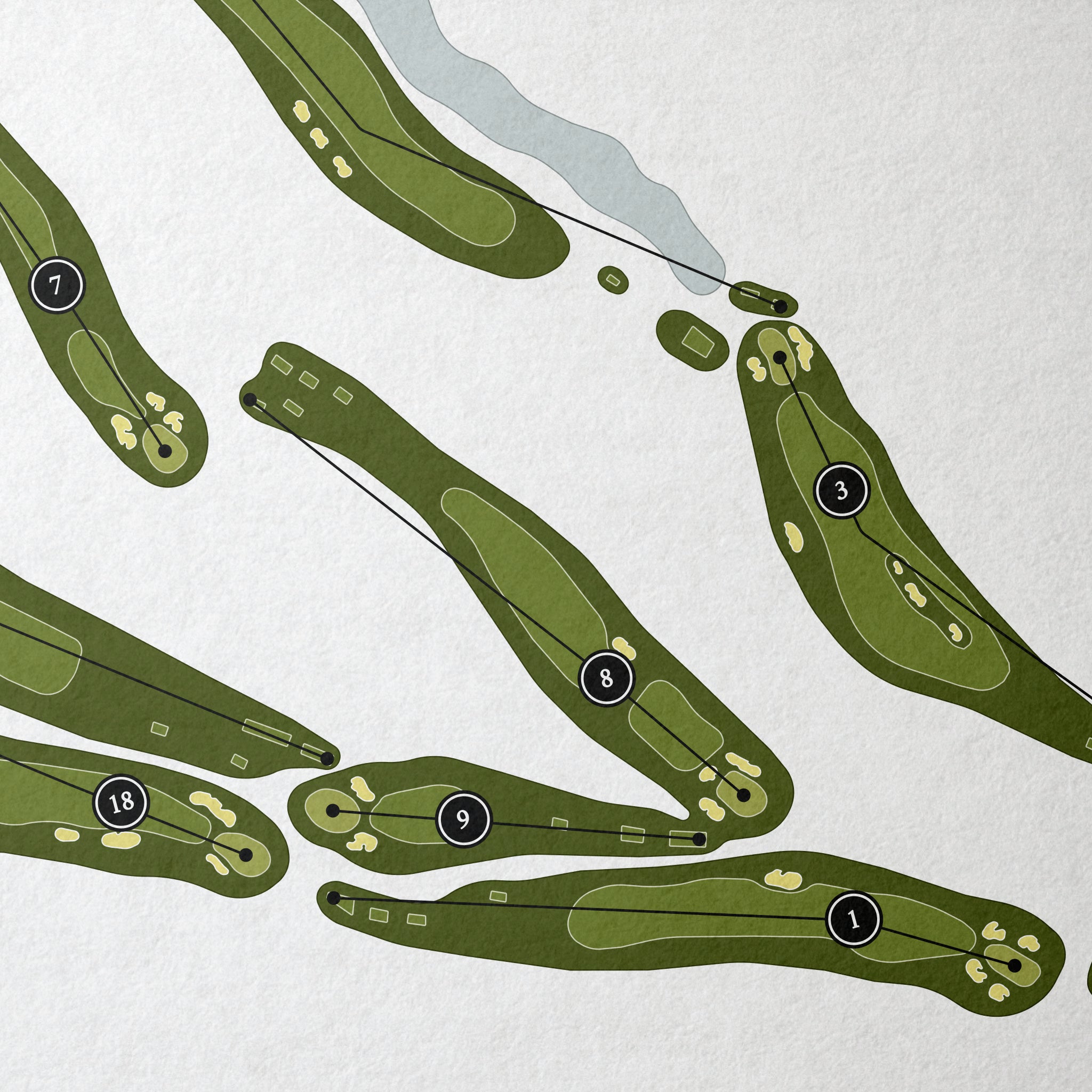 Las Posas Country Club | Golf Course Print | Close+Up