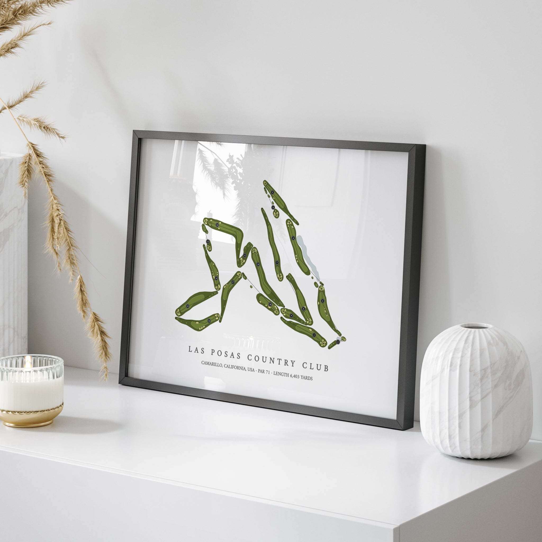 Las Posas Country Club | Golf Course Print | On+Table