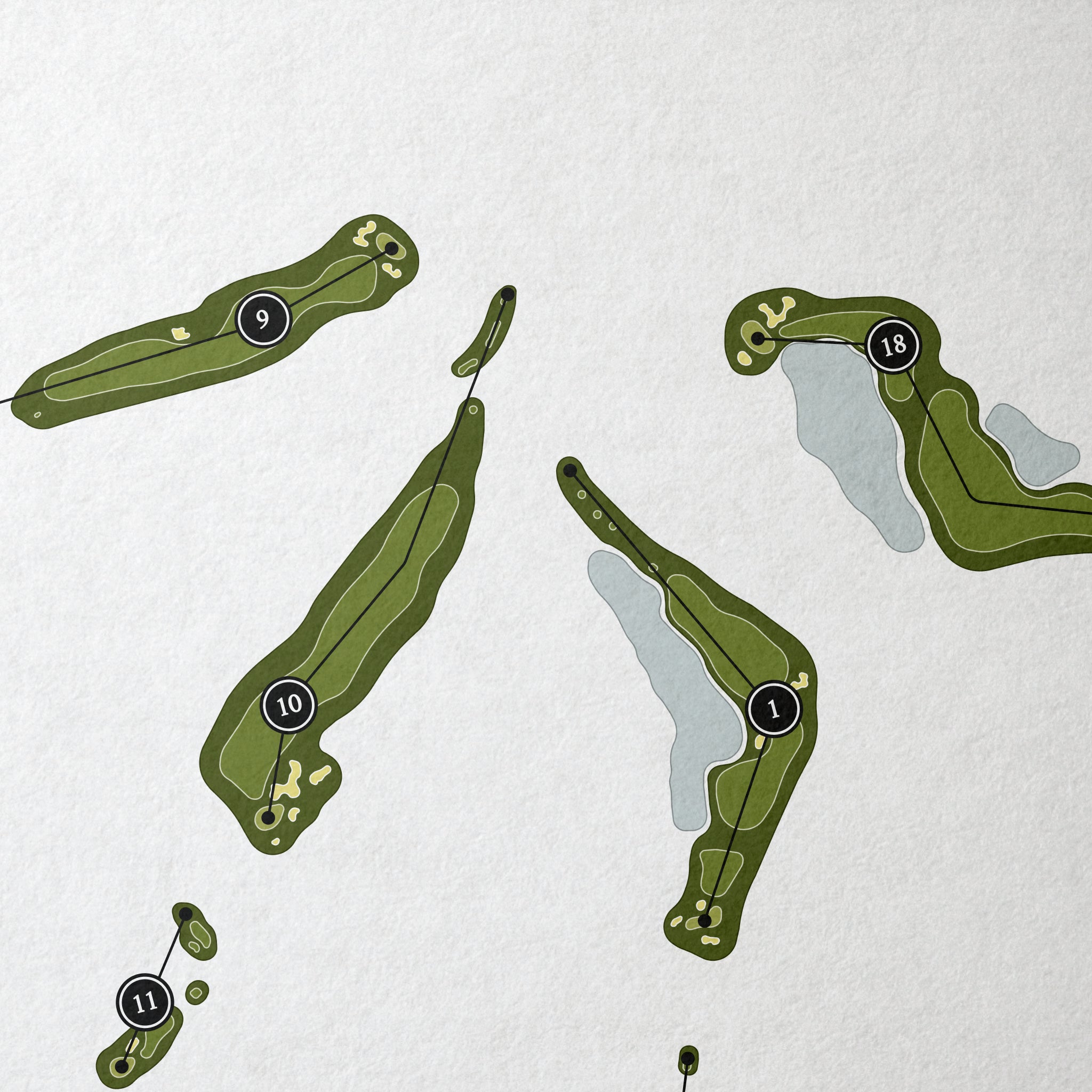 Las Sendas Golf Club | Golf Course Map | Close Up 