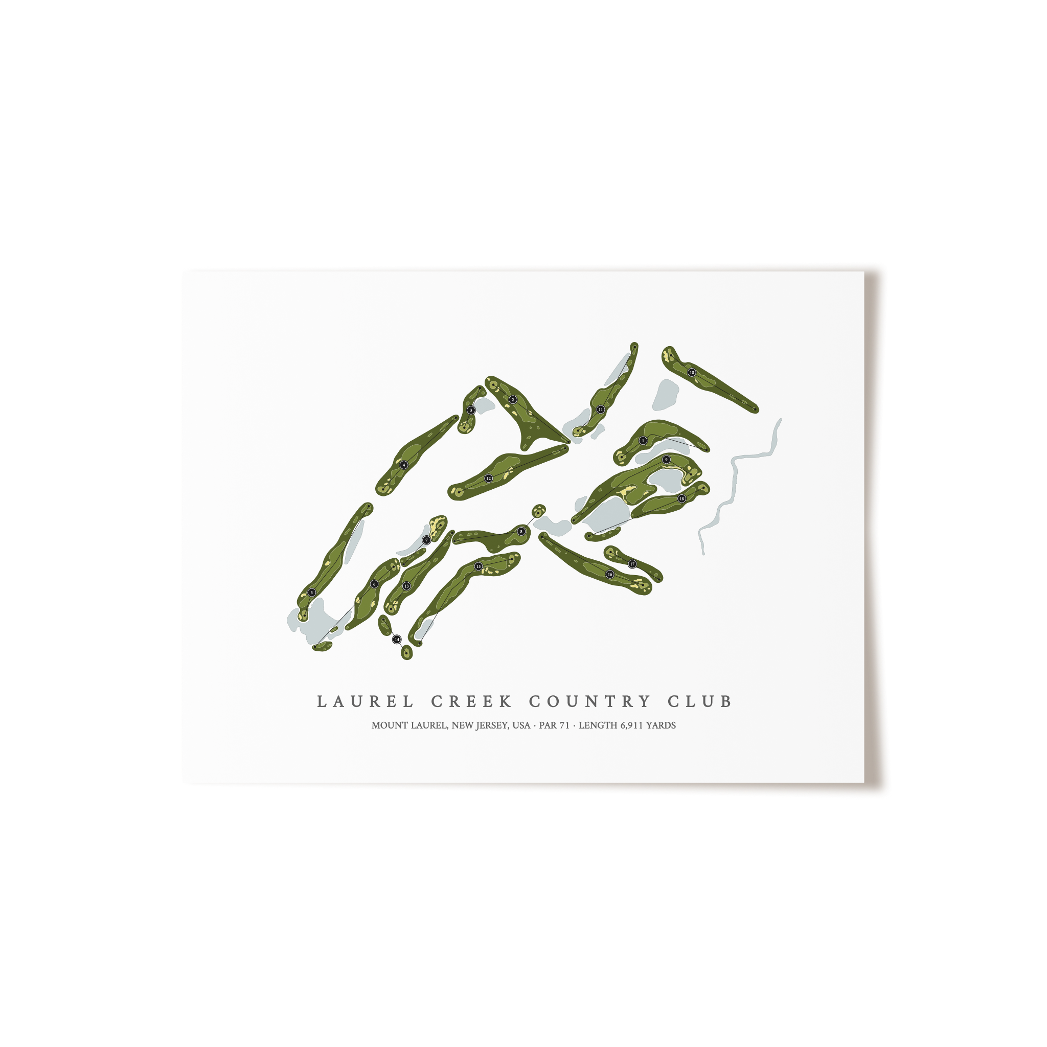 Laurel Creek Country Club | Golf Course Print | Unframed