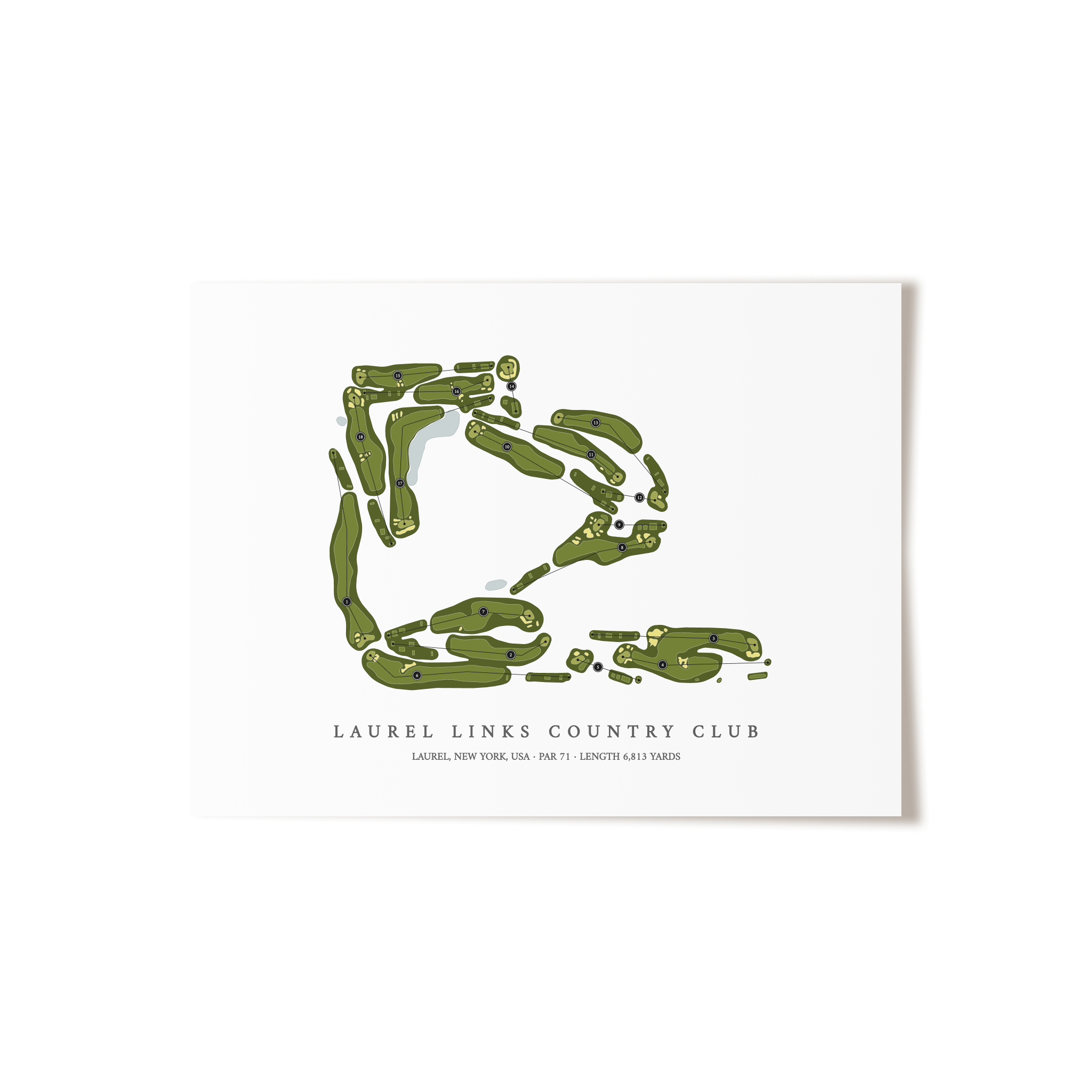 Laurel Links Country Club | Golf Course Print | Unframed