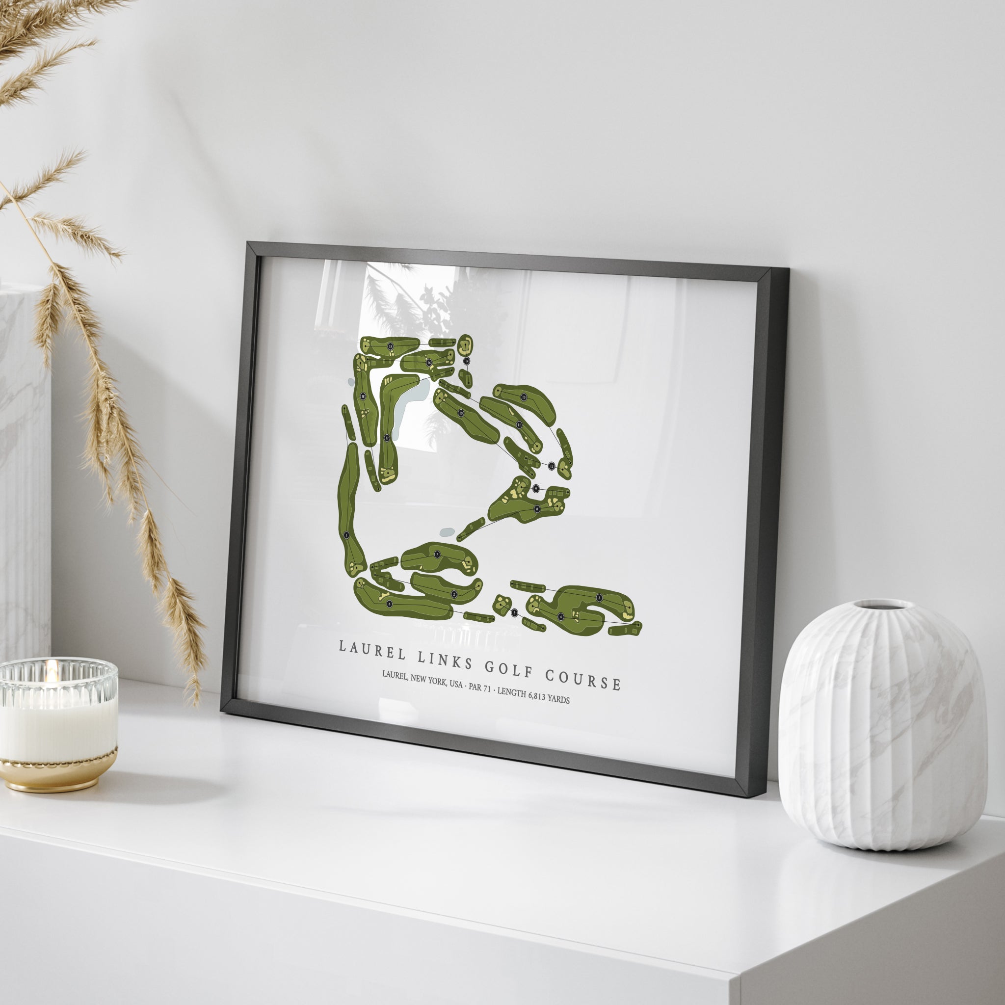 Laurel Links Golf Course | Golf Course Print | On Table 