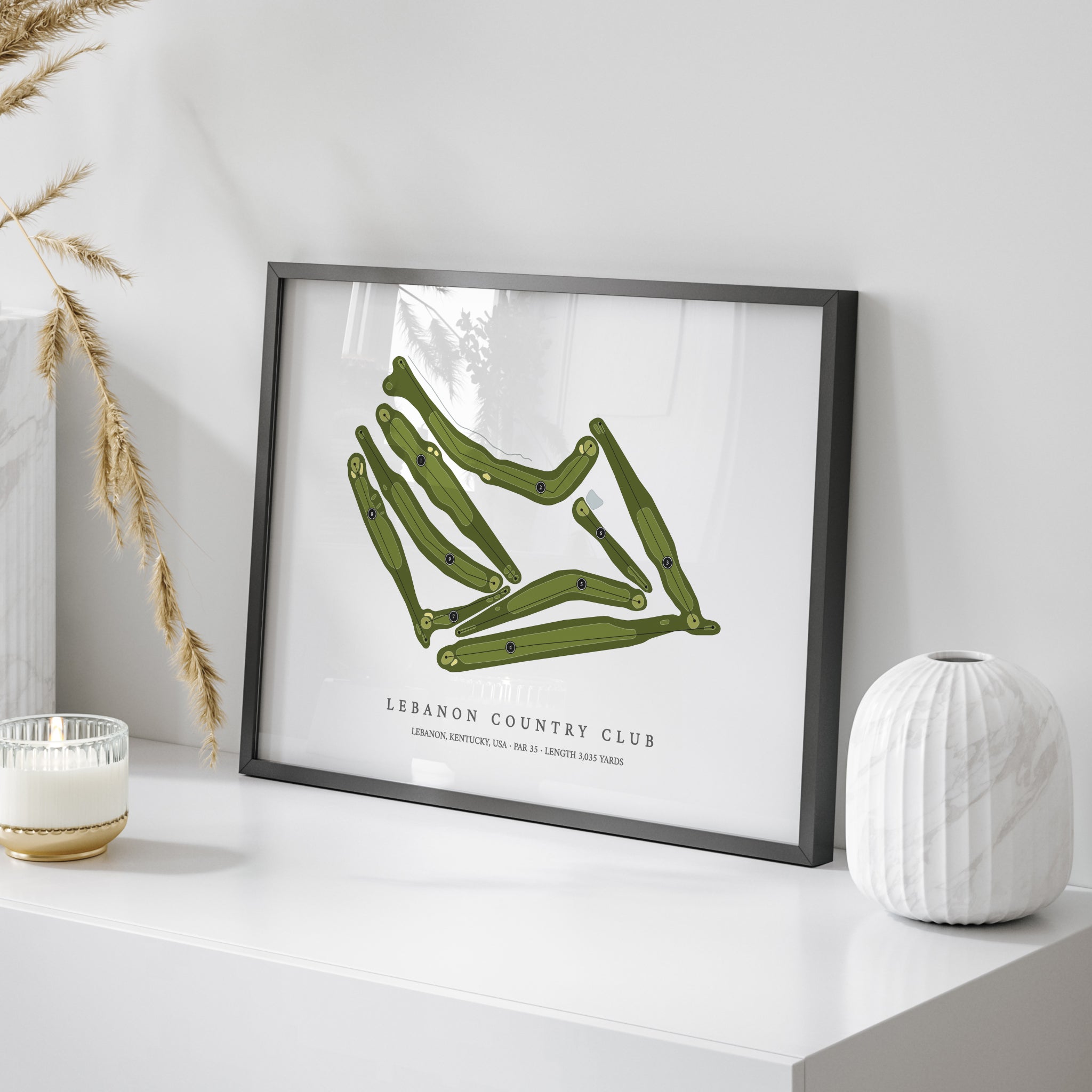 Lebanon Country Club | Golf Course Print | On+Table 