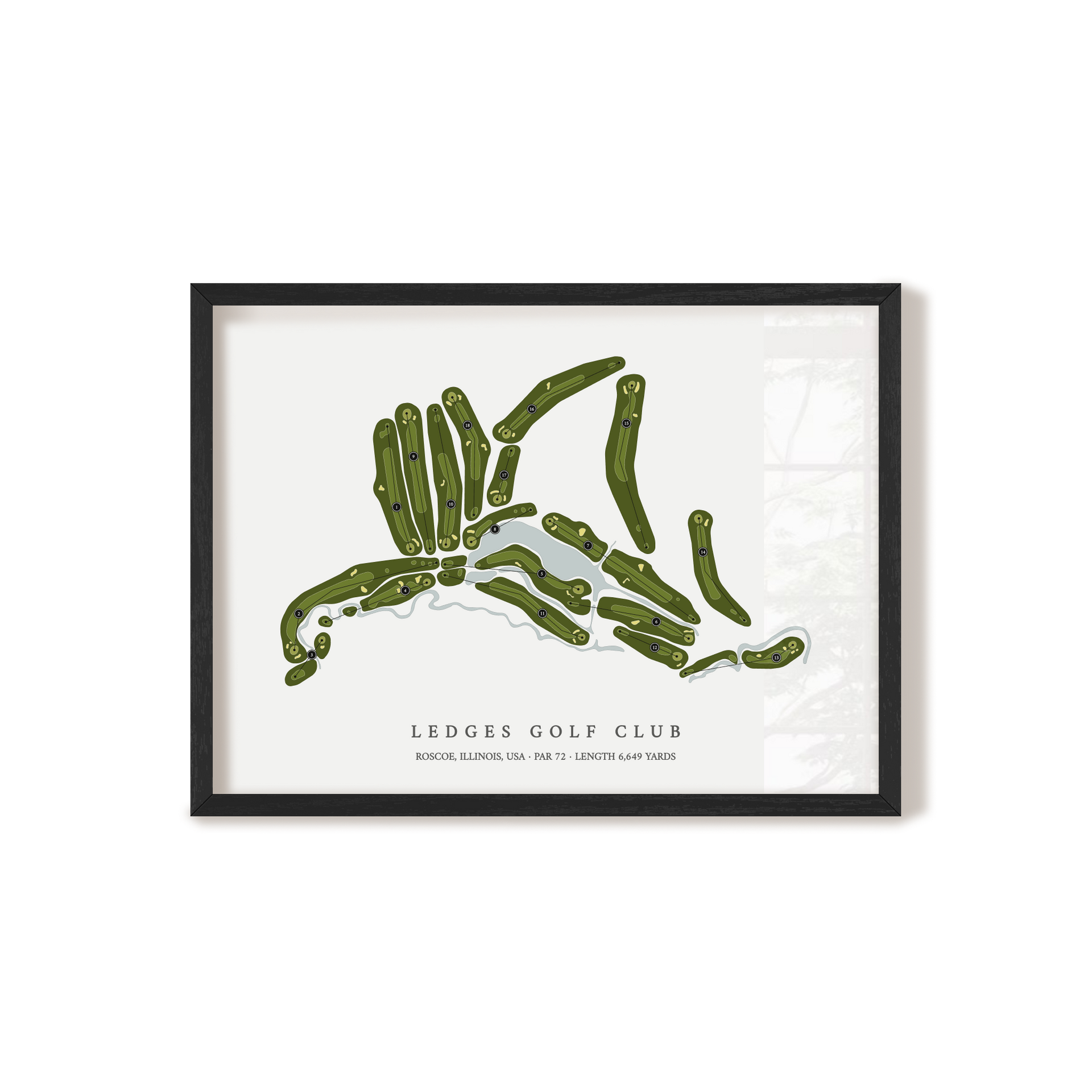 AOKI GOLF CLUB フレームアート Ledges Golf Club | Golf Course Map