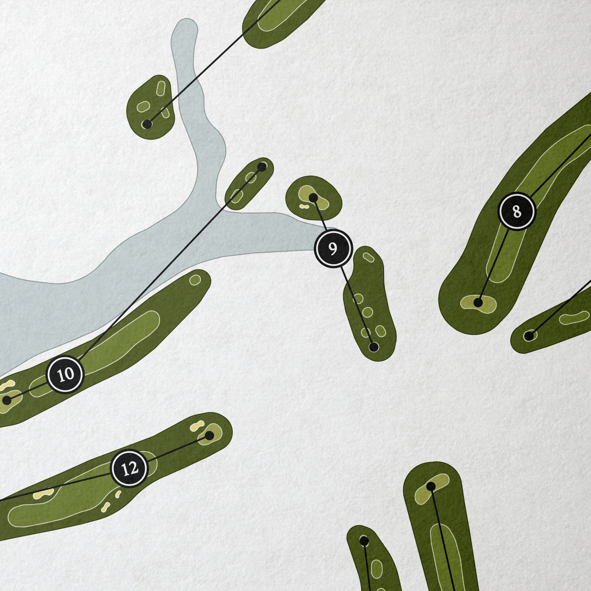 Legacy Golf Links | Golf Course Print | Close Up