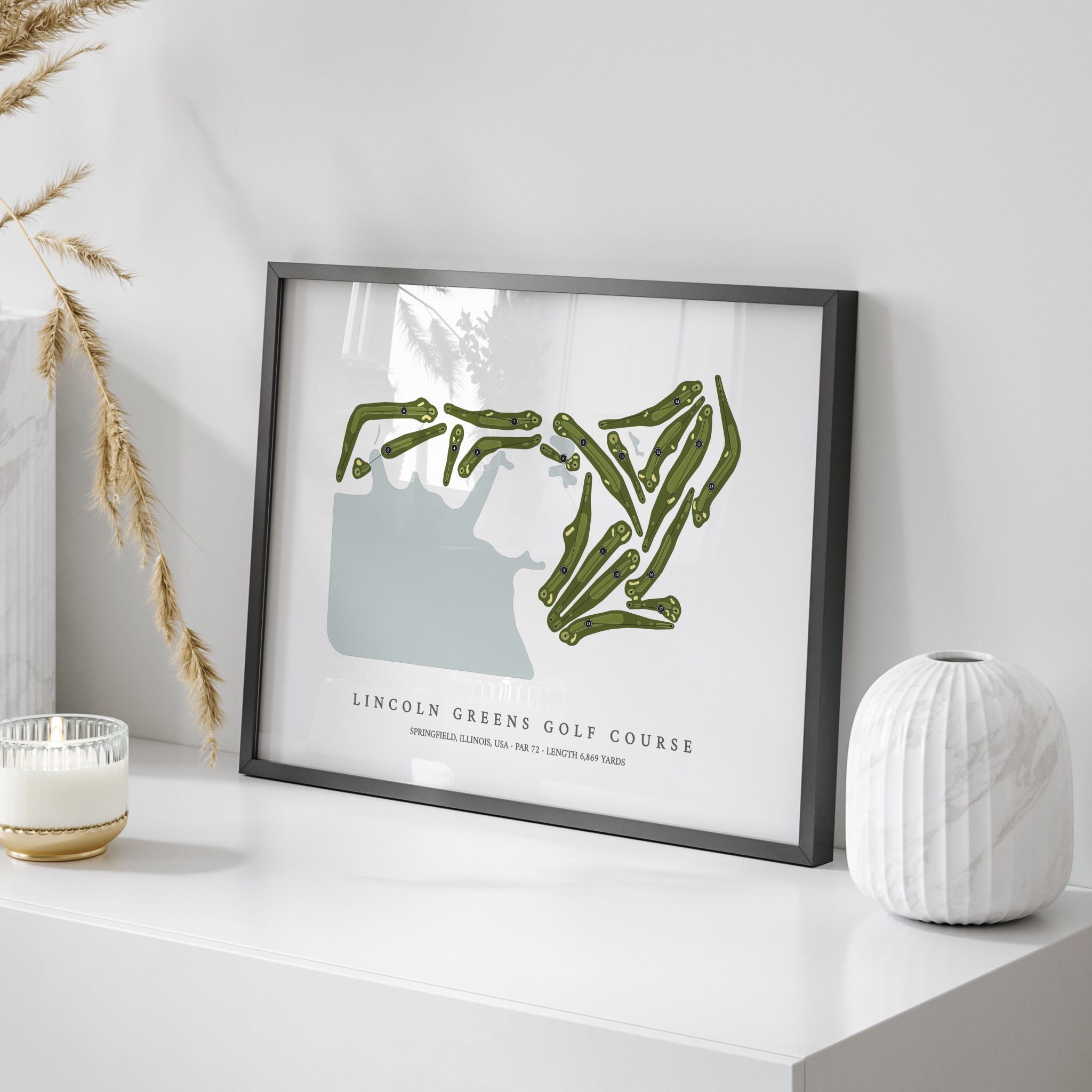 Lincoln Greens Golf Course | Golf Course Map | On Table 